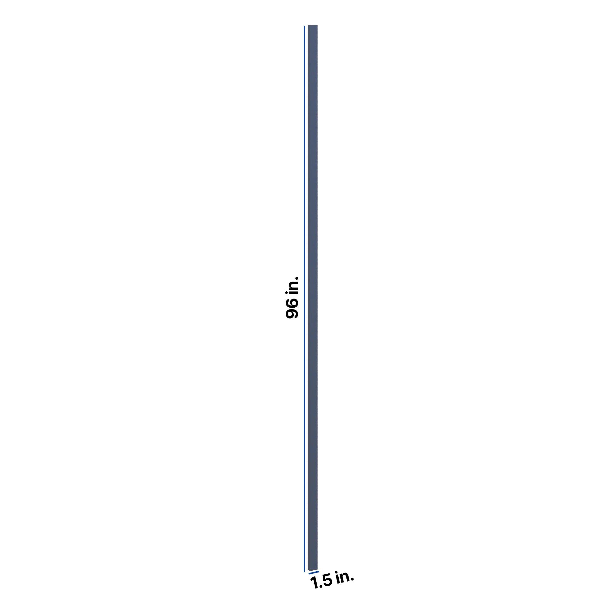 Modernform Cabinet Signature Blue 1 1/2" W X 96" H Tall Filler