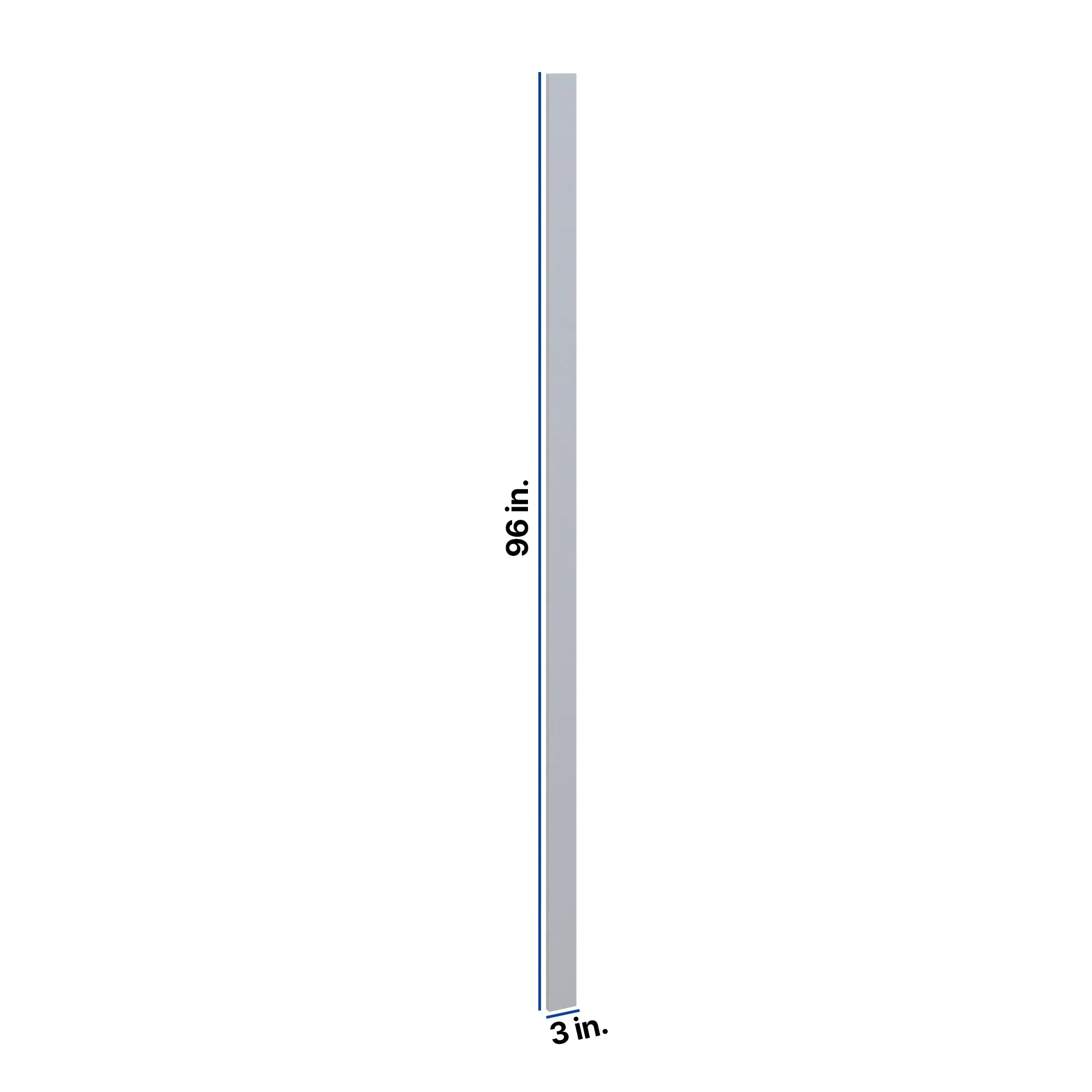 Modernform Cabinet Grey Shaker 3" W X 96" H Tall Filler