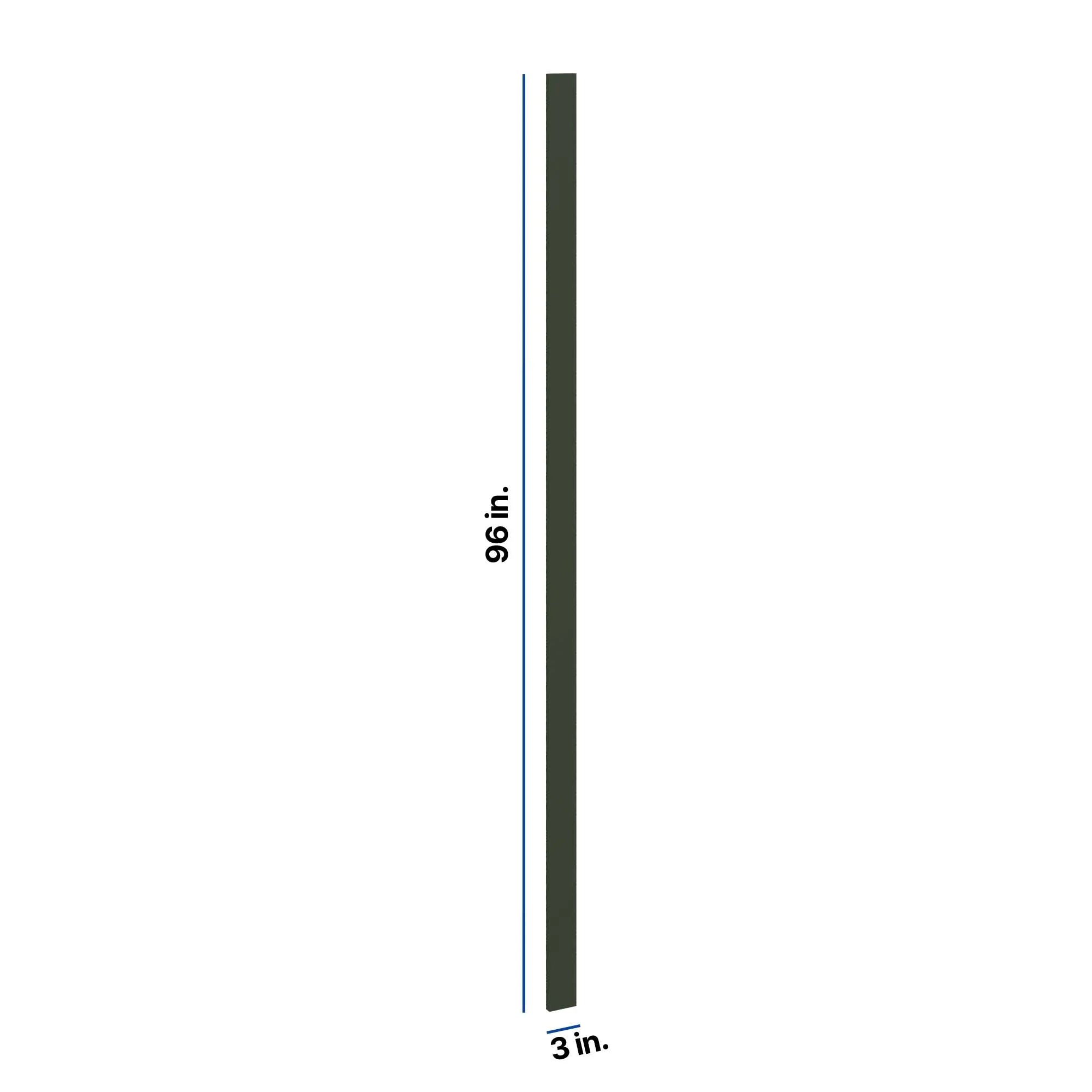 Modernform Cabinet Slim Sage Green 3" W X 96" H Tall Filler