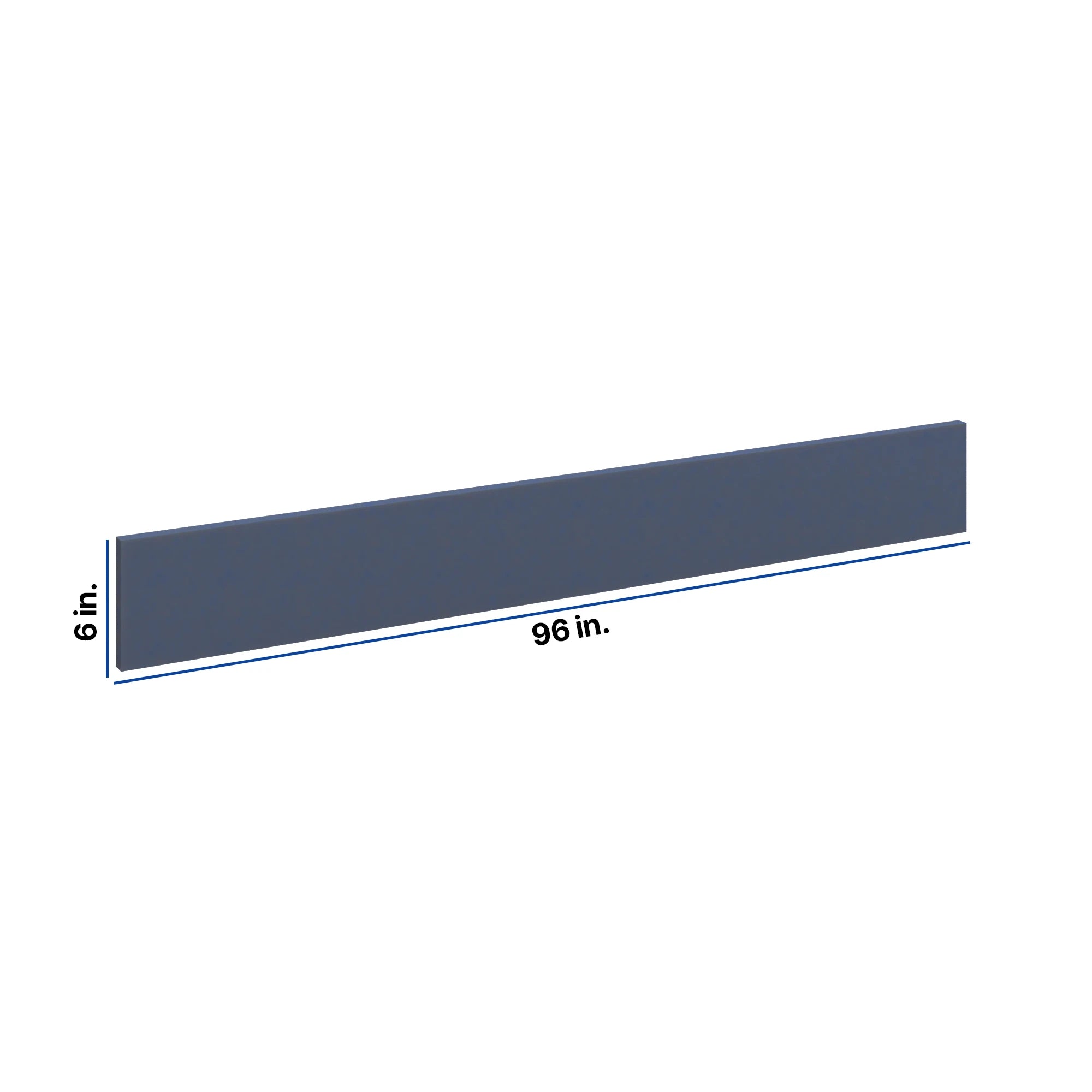Modernform Cabinet Signature Blue 6" W X 96" H Bottom Molding