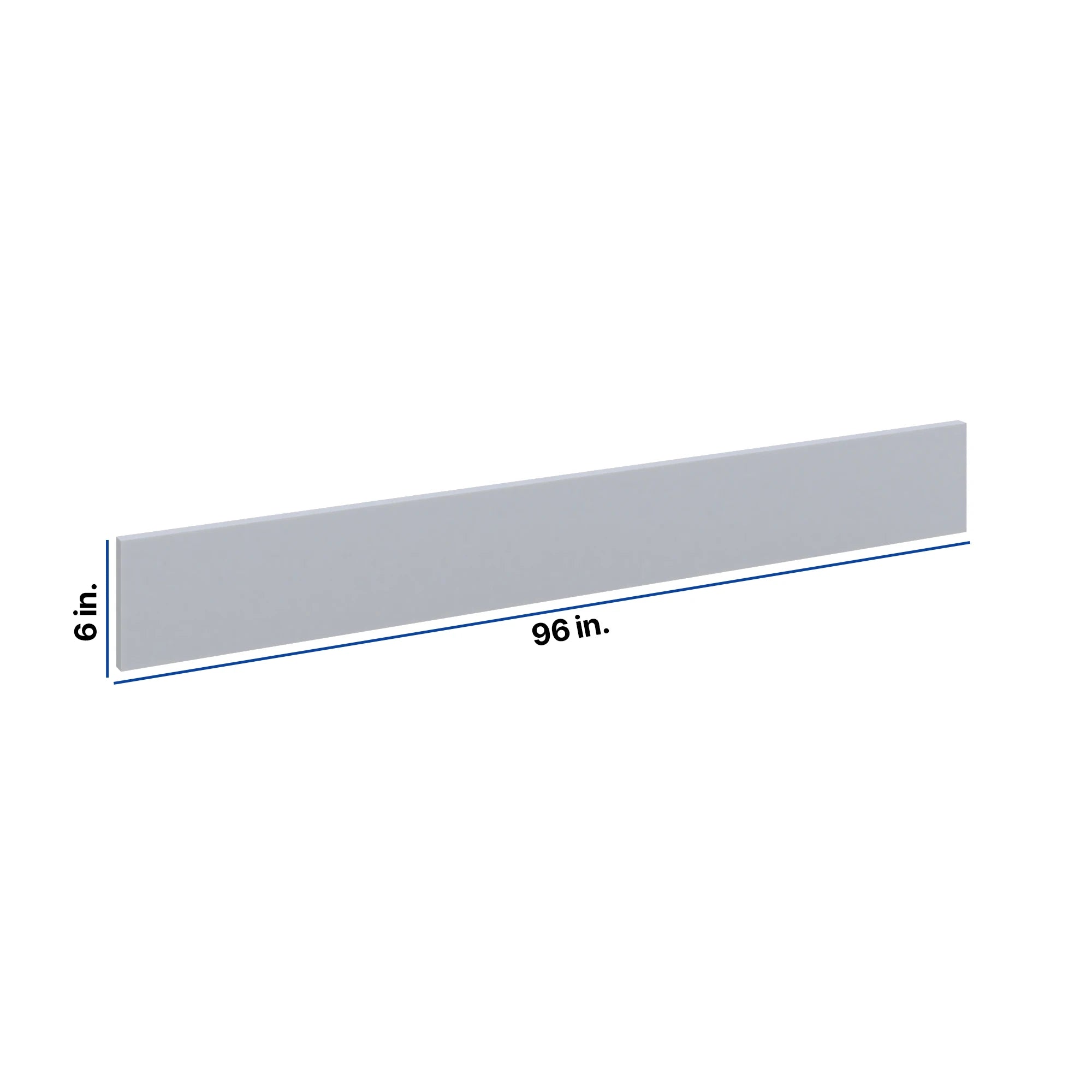 Modernform Cabinet Grey Shaker 6" W X 96" H Bottom Molding