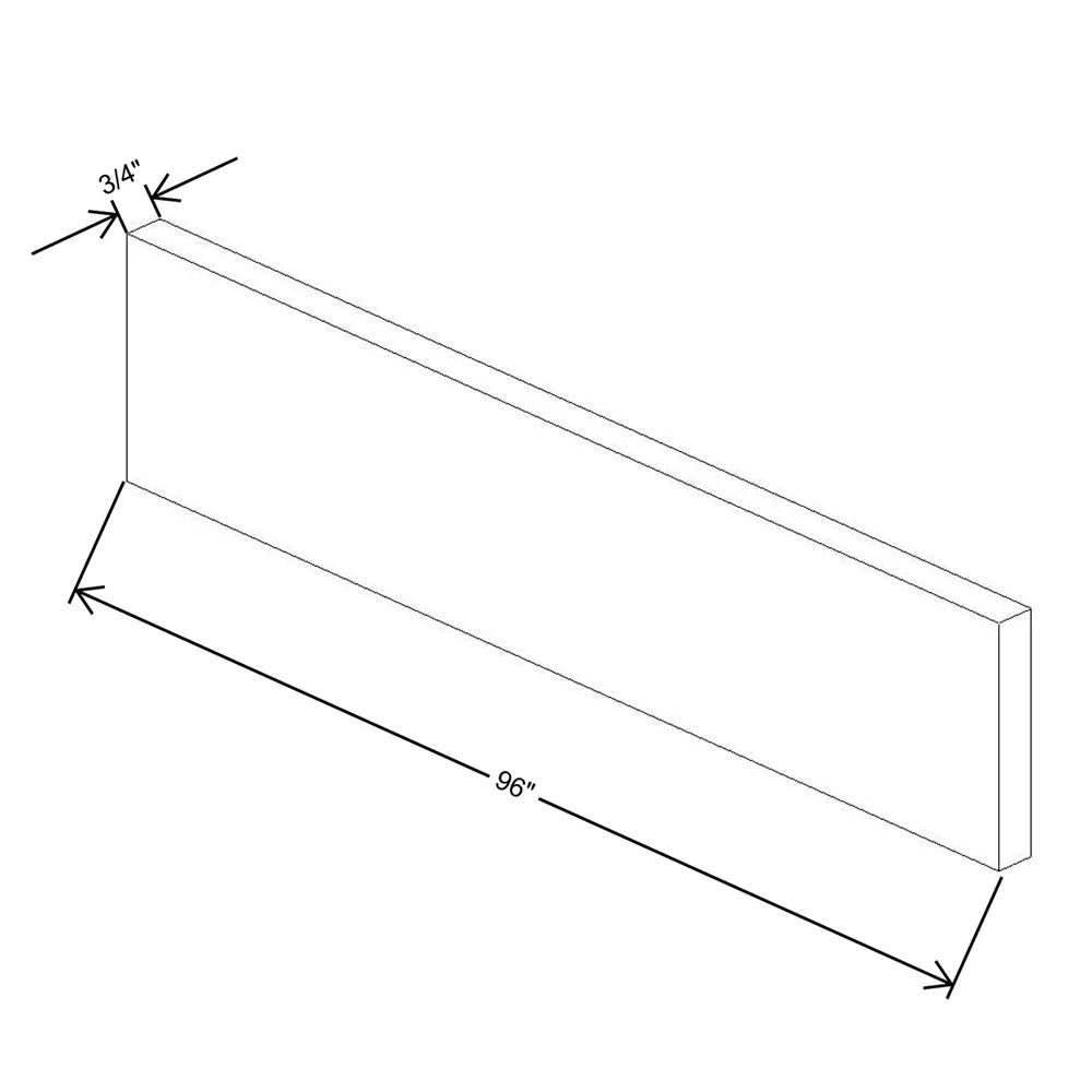 Fabuwood Allure Fusion Nickel 96" W X 4 1/2" H X 3/4" D Toe Kick