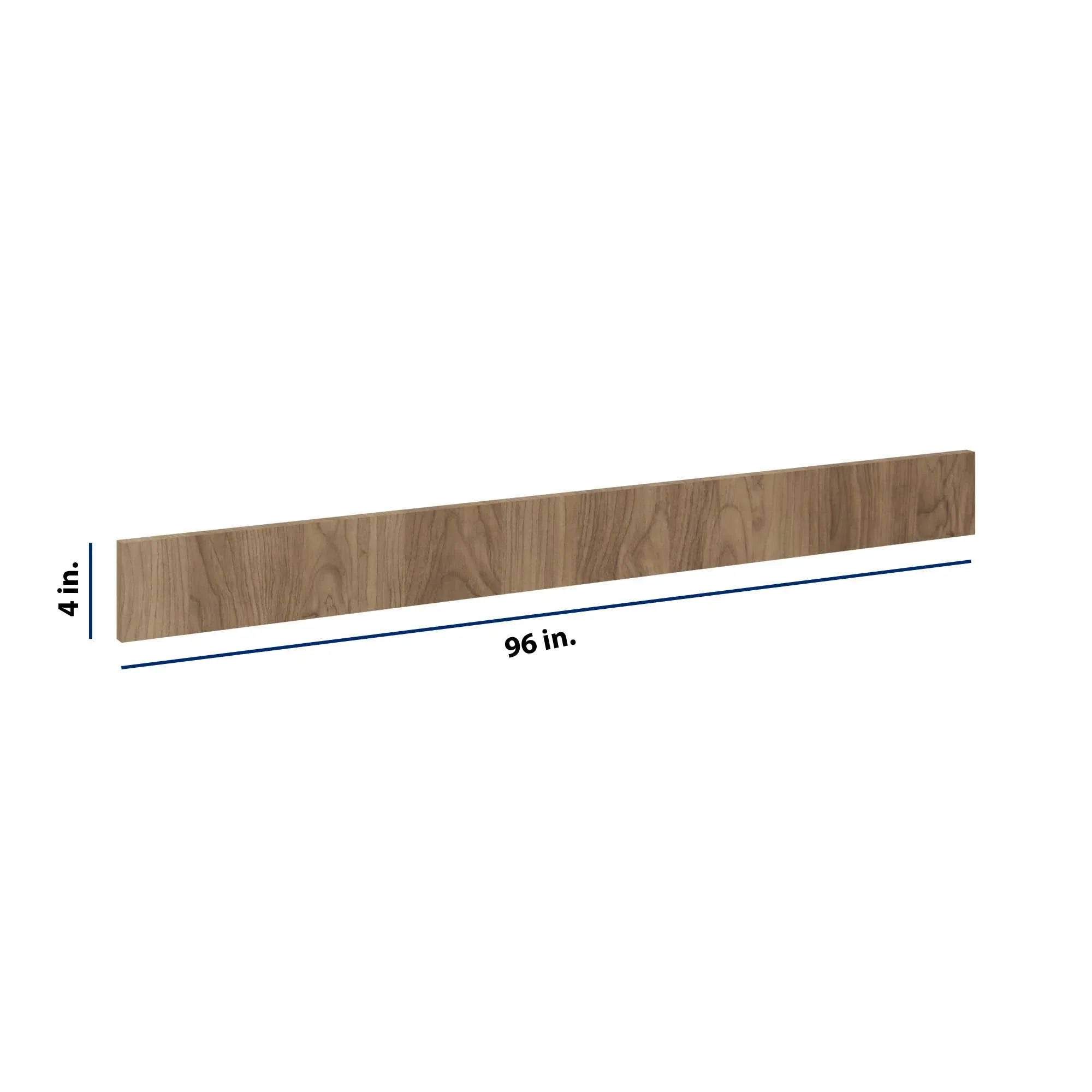 Modernform Cabinet Walnut 96" W X 4" H X 1/4" D Toekick