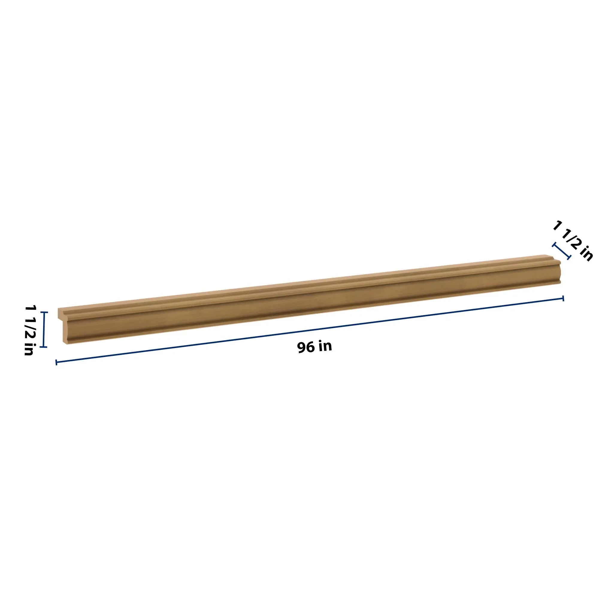 J&K Butterscotch B8 96" W Traditional Light Rail Molding