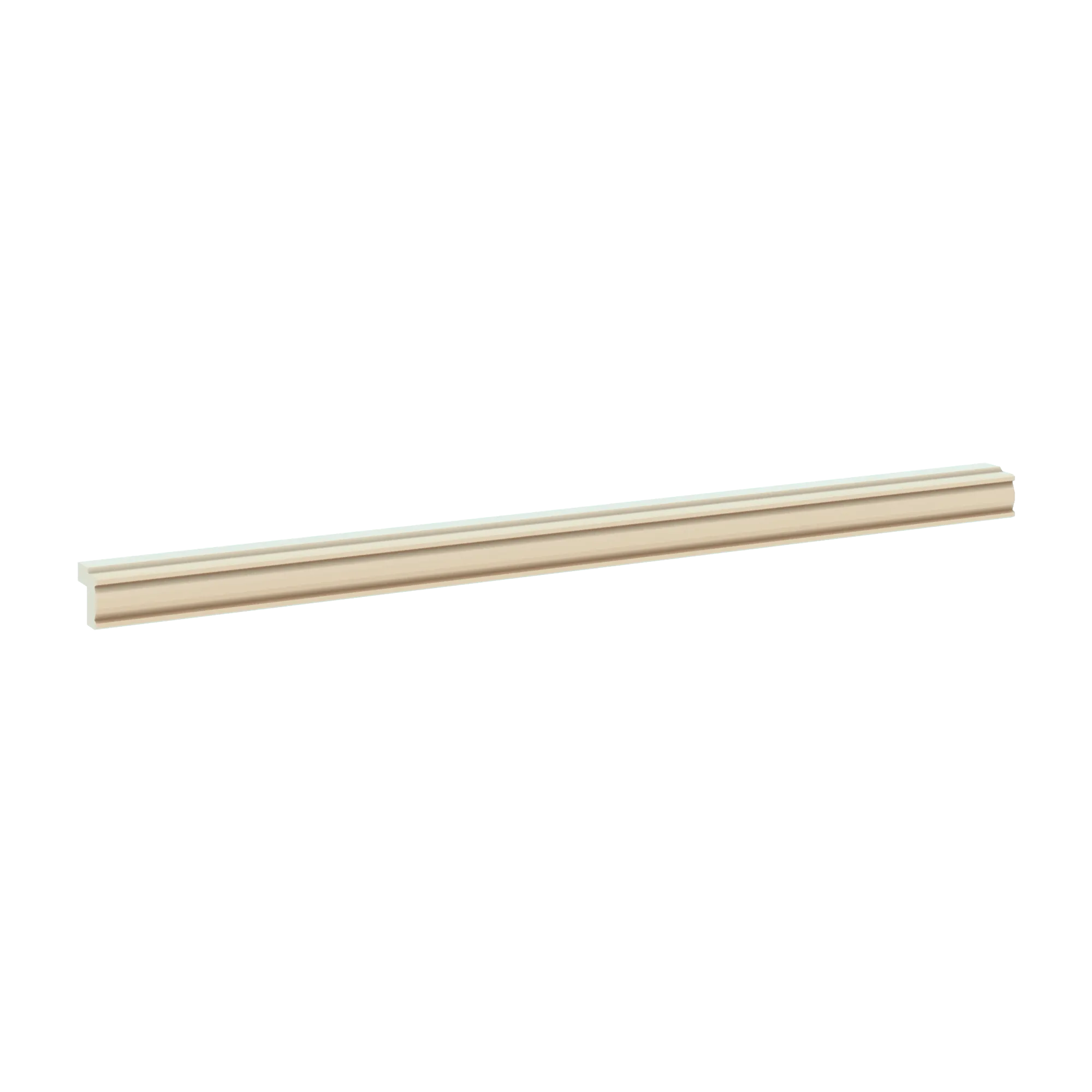 J&K Creme Glazed A7 96" W Traditional Light Rail Molding