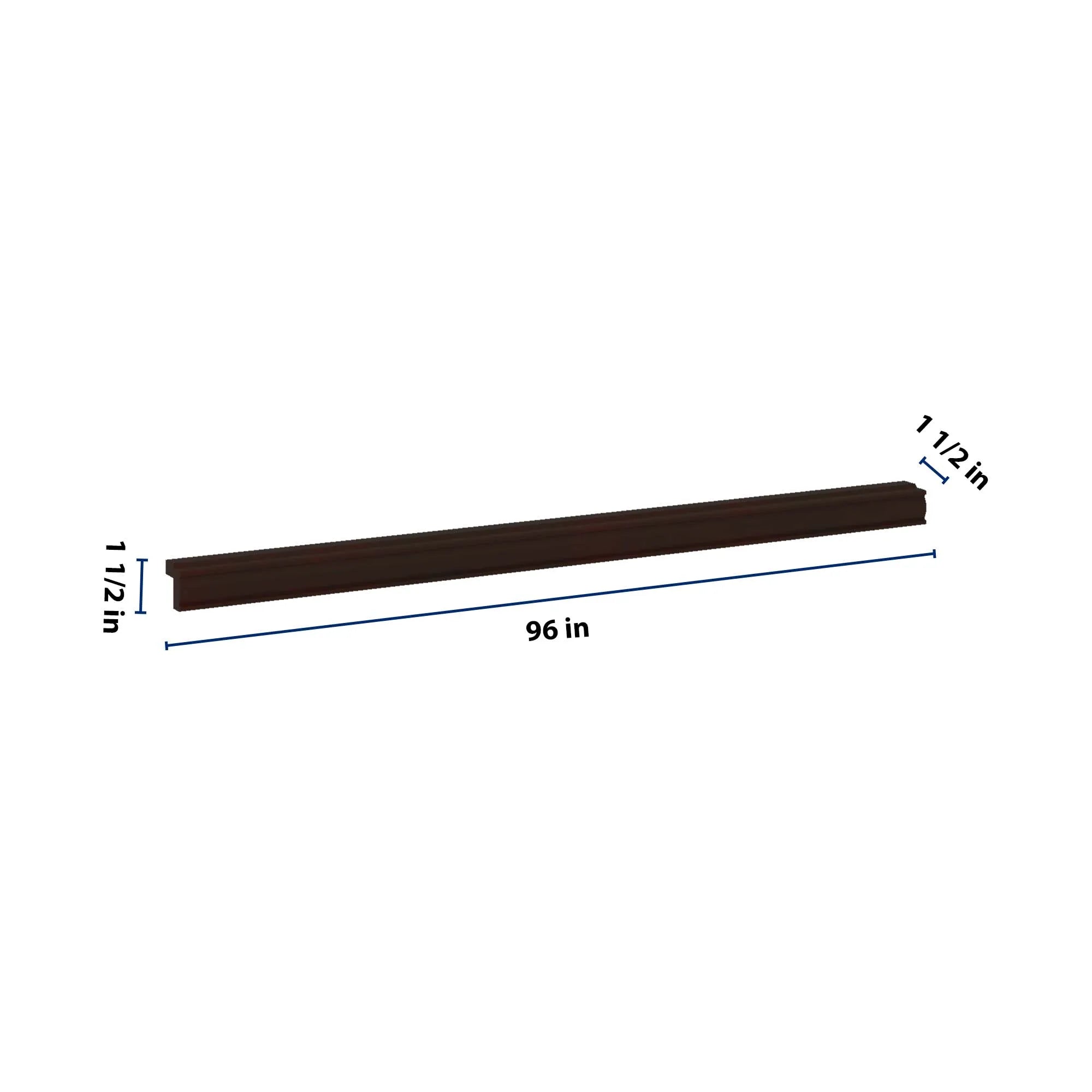 J&K Java Coffee S1 96" W Traditional Light Rail Molding