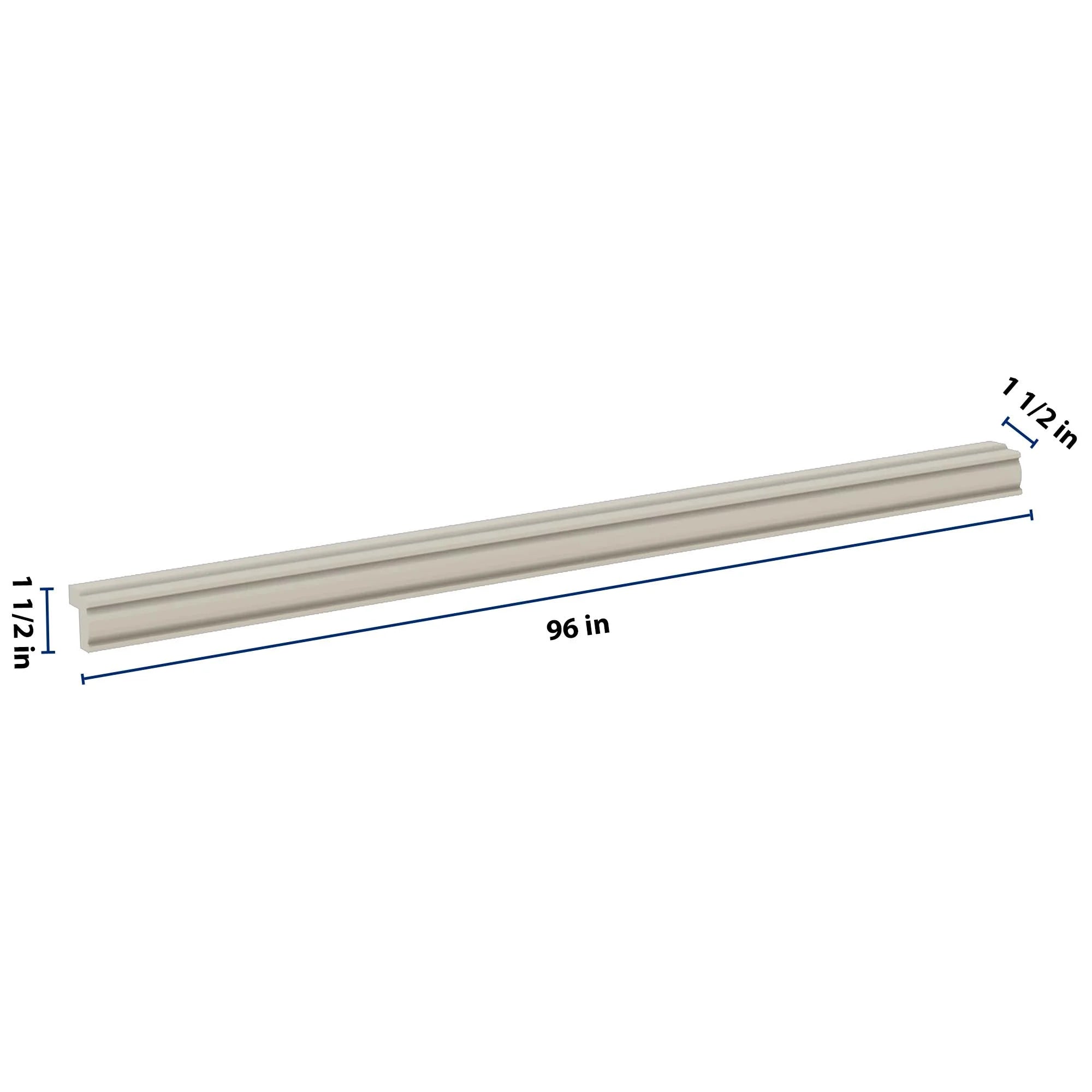 J&K Pebble B6 96" W Traditional Light Rail Molding