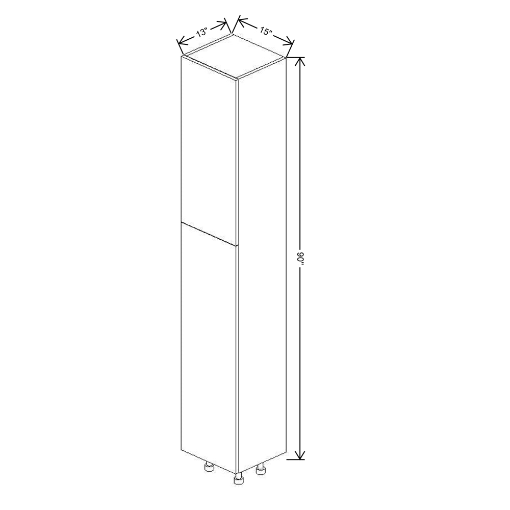 Fabuwood Illume Tuscany Nocce 3 90"H Single Door Pantry