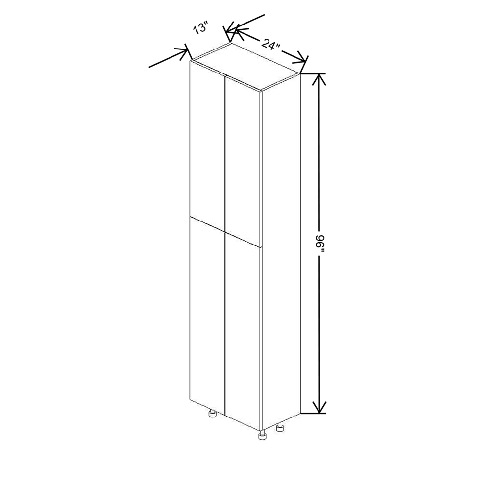 Fabuwood Illume Tuscany Nocce 3 24" W X 96" H X 13" D Tall Pantry Cabinet