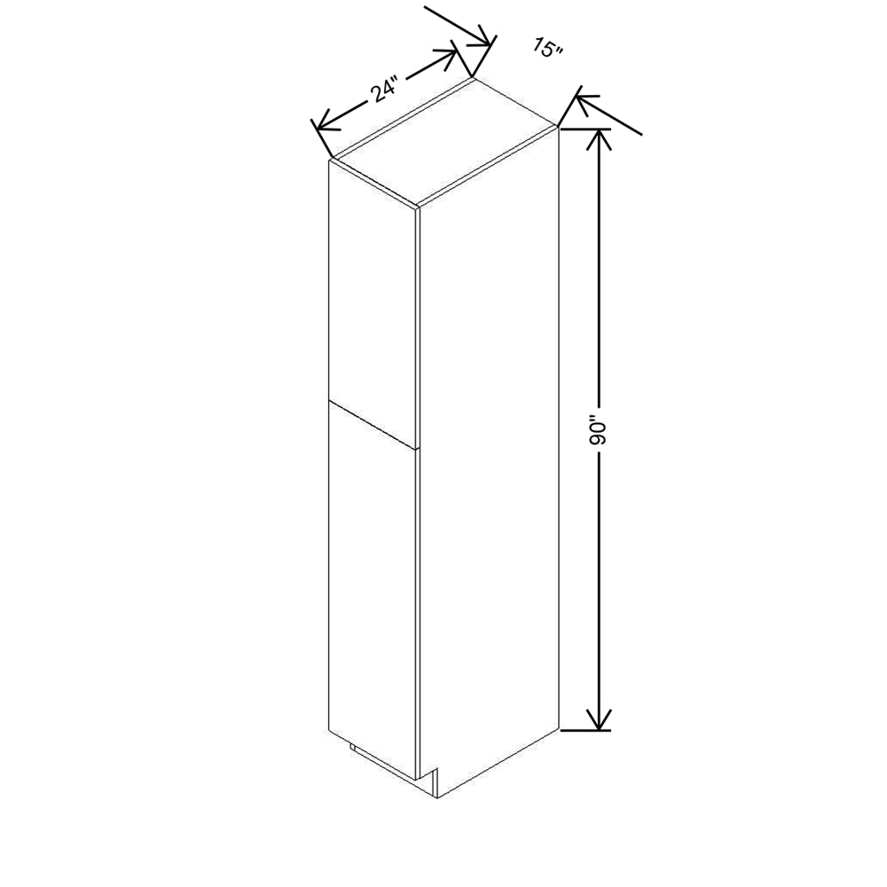 CNC Concord Sydney White 15" W X 24" D X 90" H Single Door Utility Cabinet