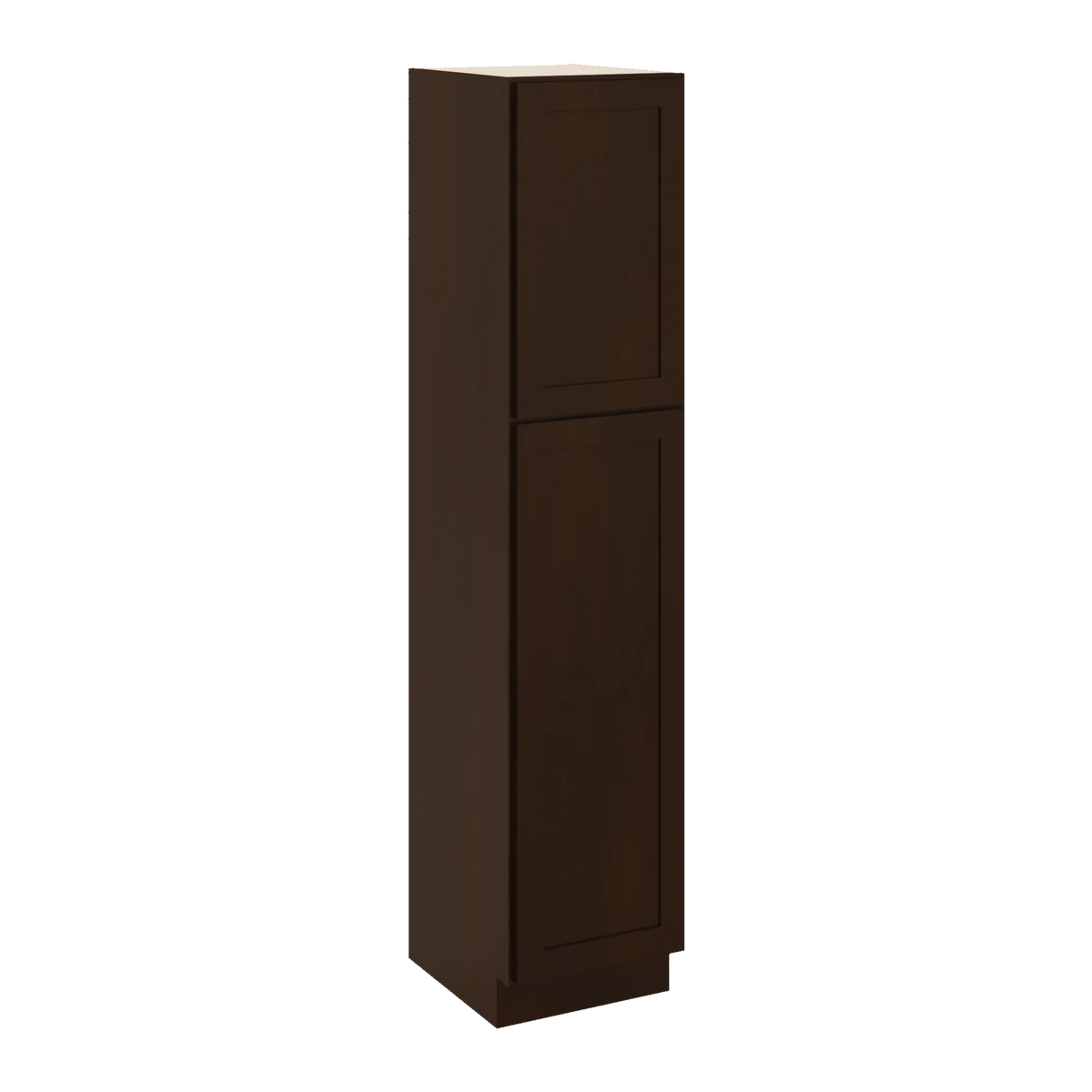 CNC Luxor 5-Piece Espresso 18" W X 21" D X 84" H Single Door Utility Cabinet
