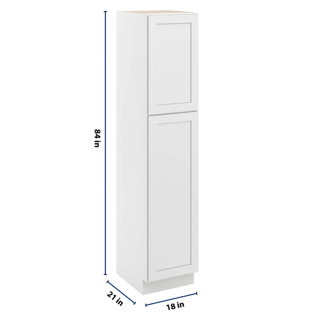 cnc luxor white 18 w x 21 d x 84 h single door utility cabinet