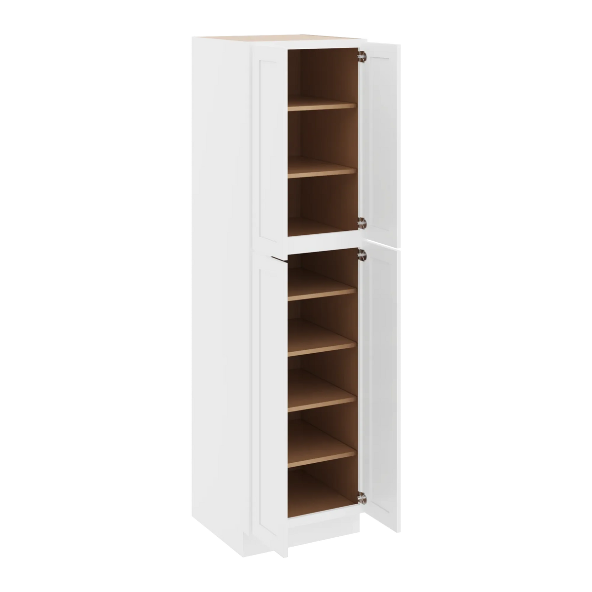 cnc luxor white 24 w x 24 d x 90 h double door utility cabinet