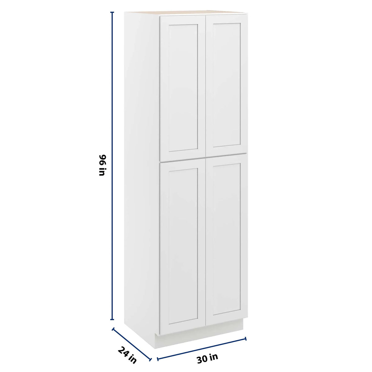 cnc luxor white 30 w x 24 d x 96 h double door utility cabinet