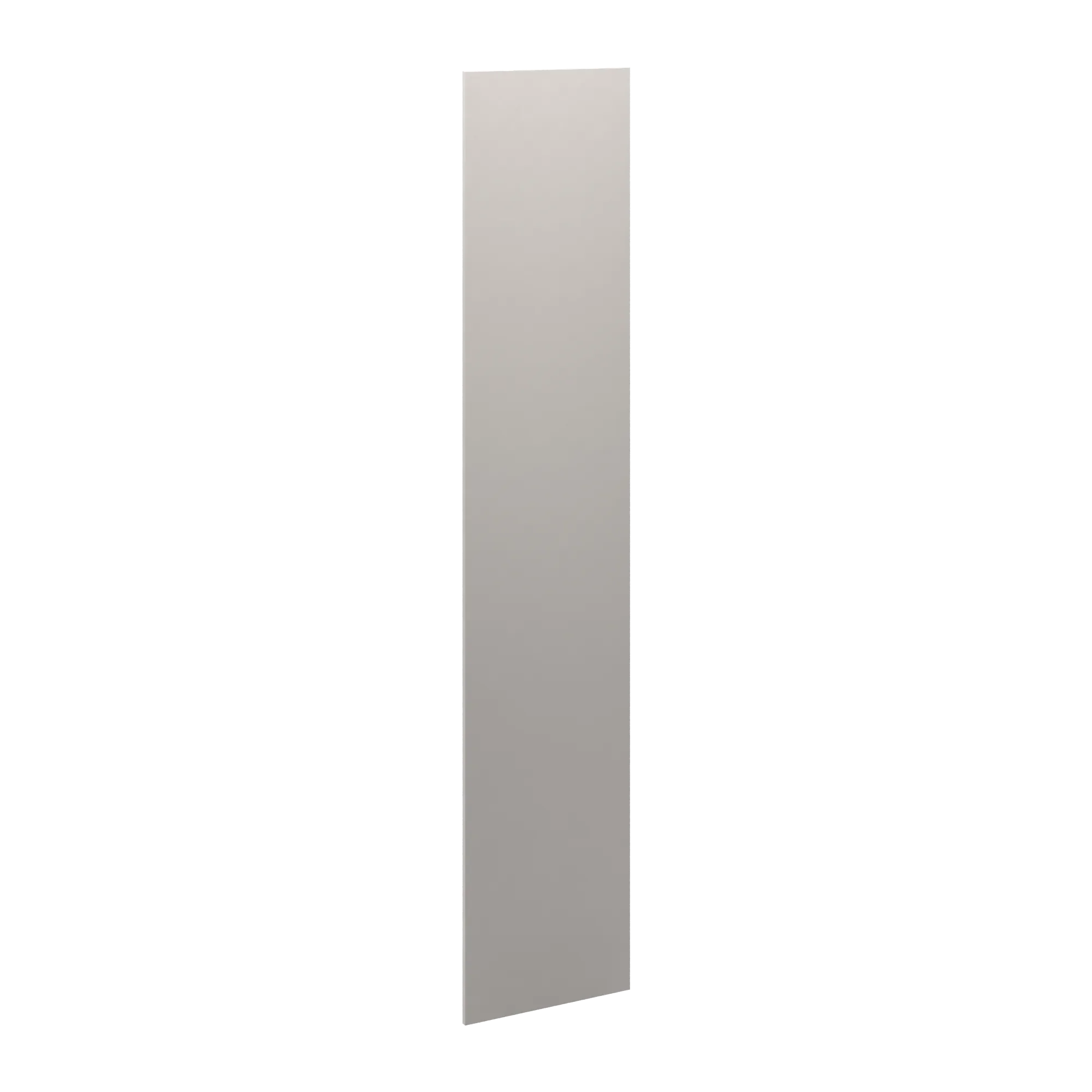 cnc luxor 5 piece misty grey 3 4 w x 120 h x 24 d refrigerator end panel