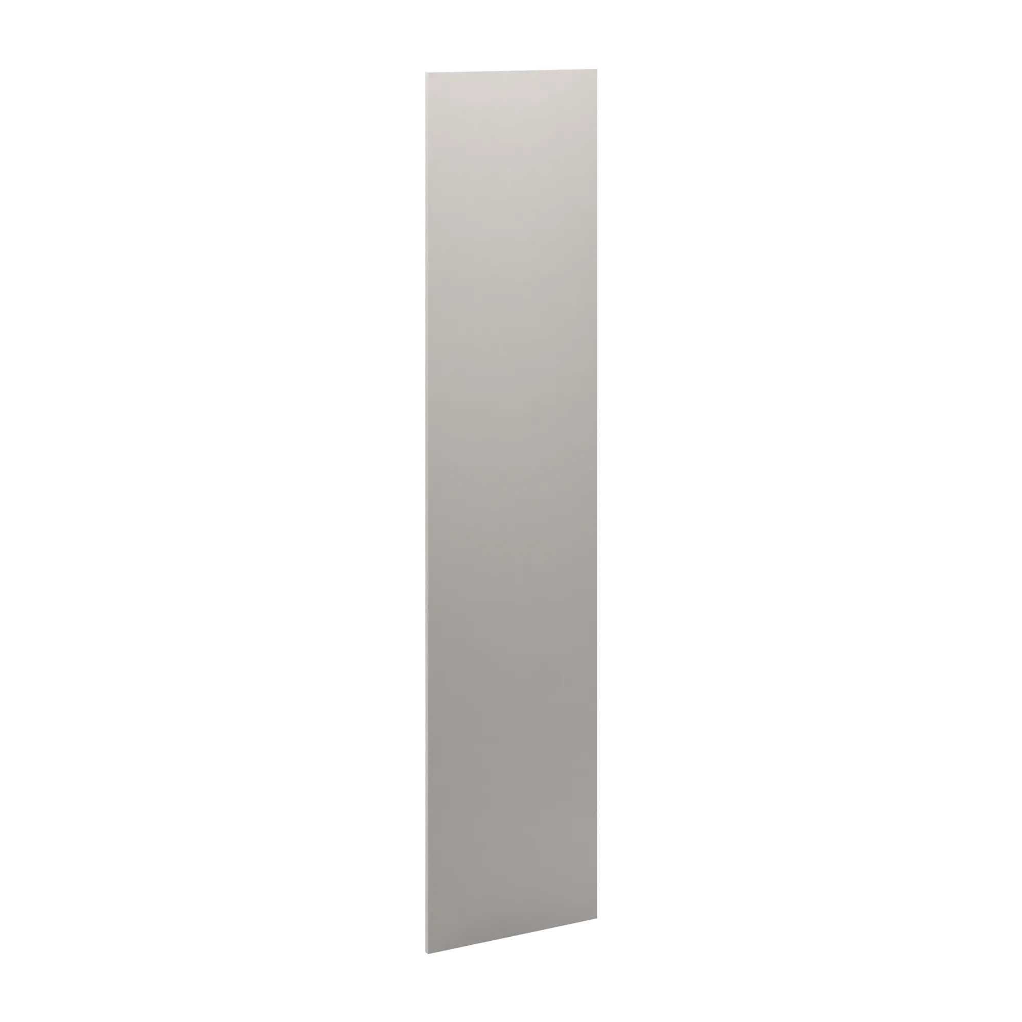 cnc luxor 5 piece misty grey 3 4 w x 108 h x 24 d refrigerator end panel
