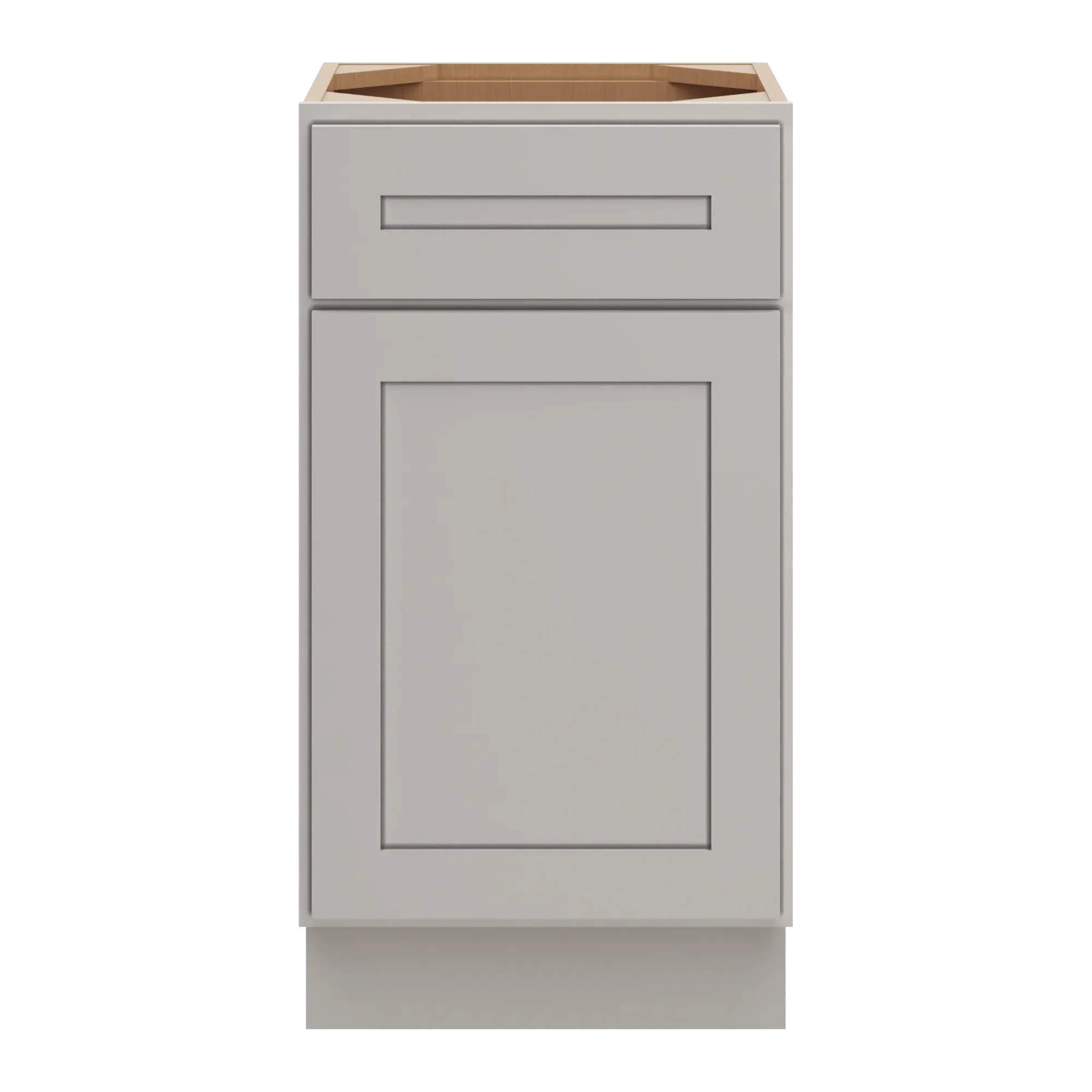 cnc luxor 5 piece misty grey 18 w x 34 1 2 h single door vanity sink base cabinet
