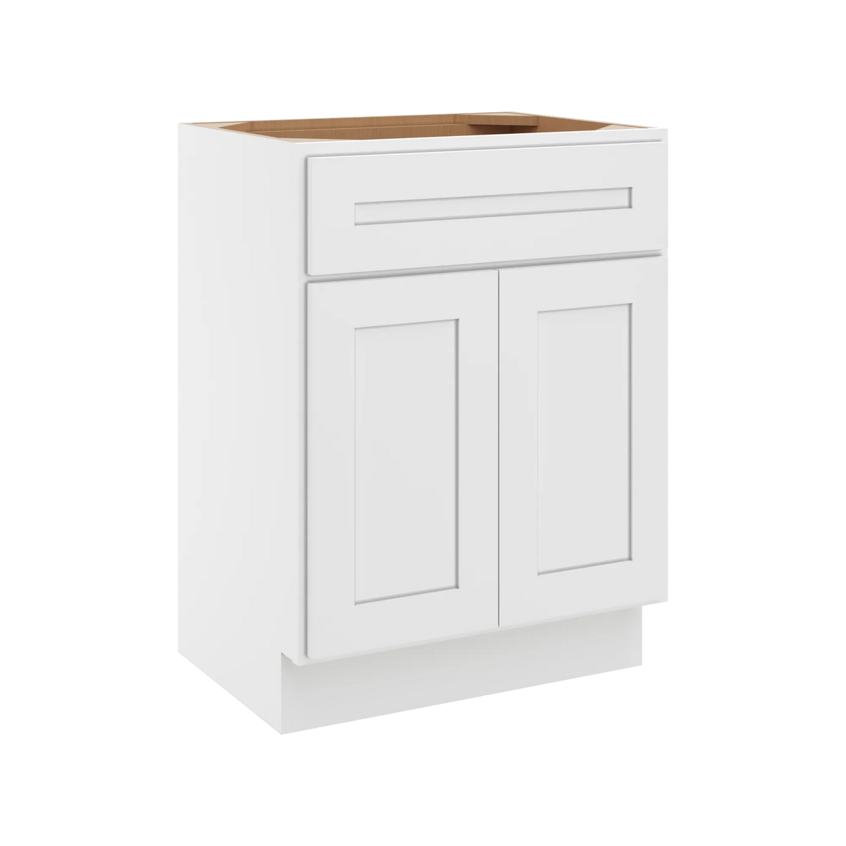 CNC Luxor 5-Piece White 24" W X 18" H Double Door Vanity Sink Base Cabinet