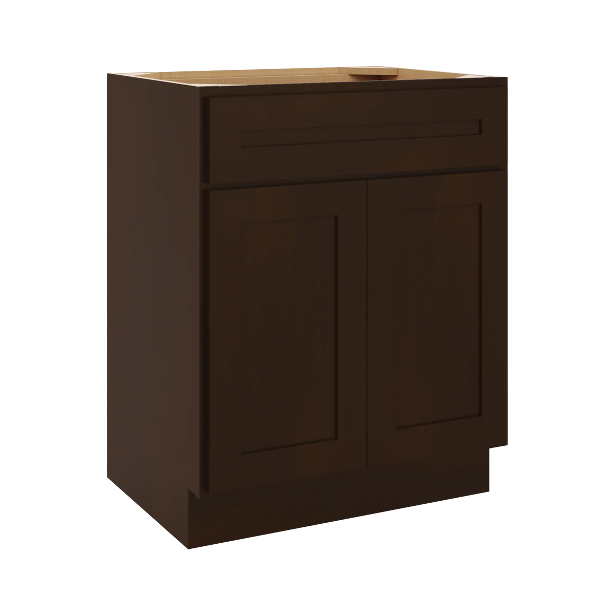 CNC Luxor 5-Piece Espresso 27" W X 34 1/2" H X 21" D Double Door Vanity Sink Base Cabinet