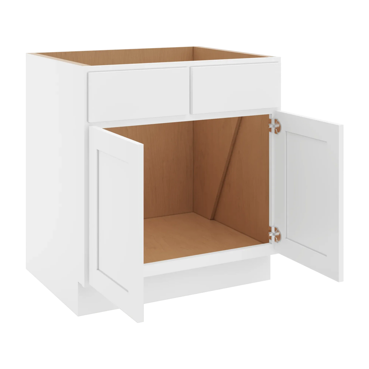 cnc luxor white 30 w removable vanity base cabinet