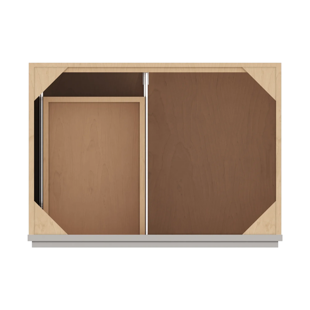 cnc luxor misty grey 30 w single door 2 drawers left vanity sink base cabinet