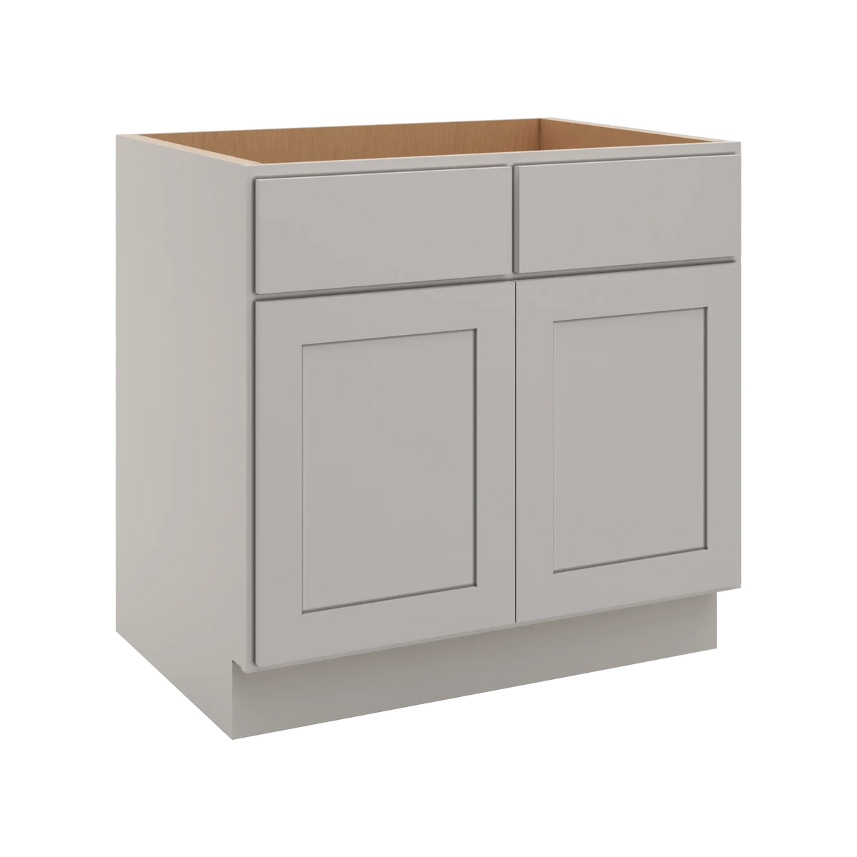 cnc luxor misty grey 33 w removable vanity base cabinet