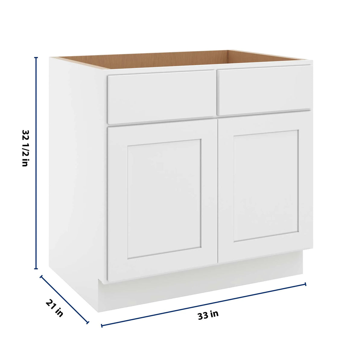 cnc luxor white 33 w removable vanity base cabinet