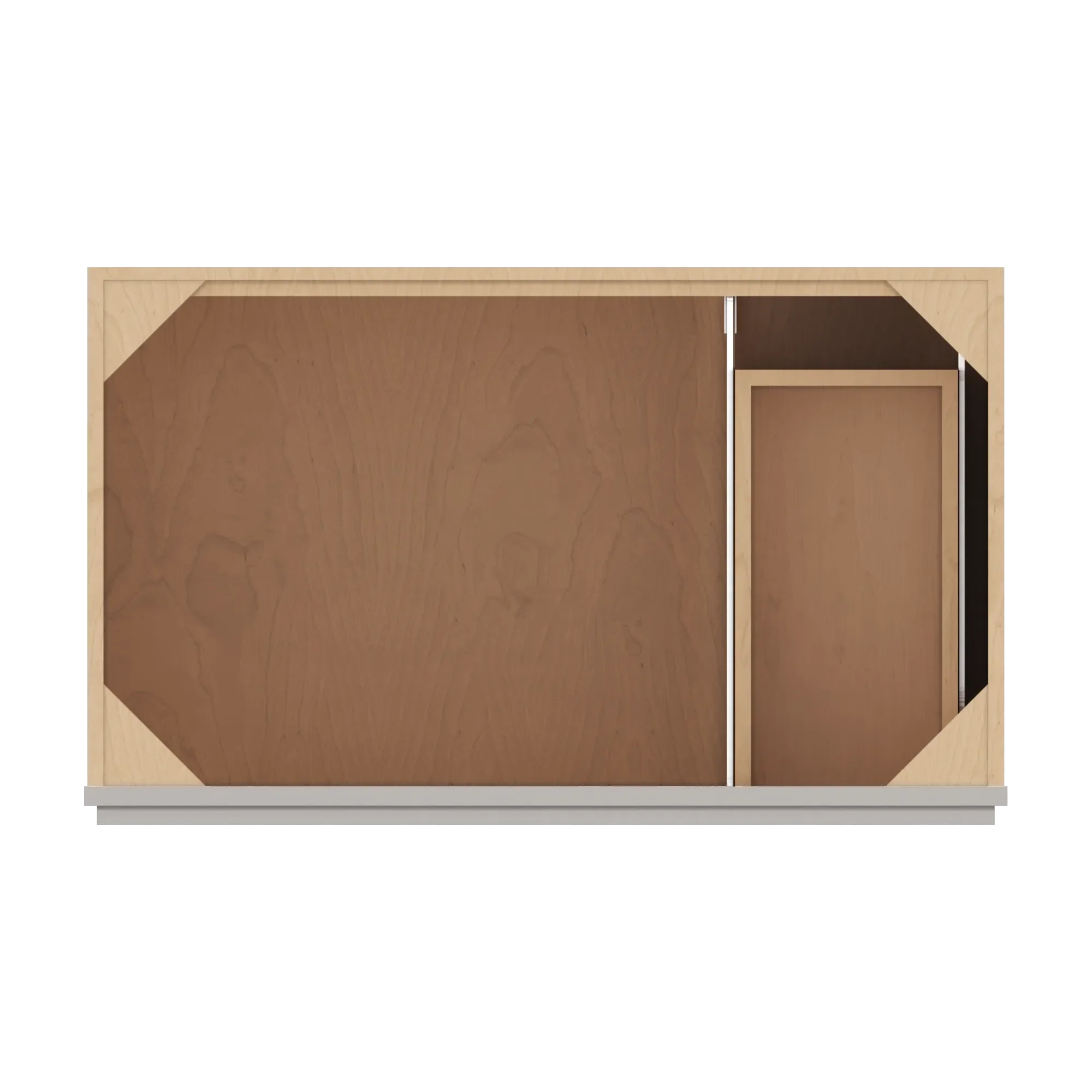 cnc luxor 5 piece misty grey 36 w double door 2 drawers right vanity sink base cabinet