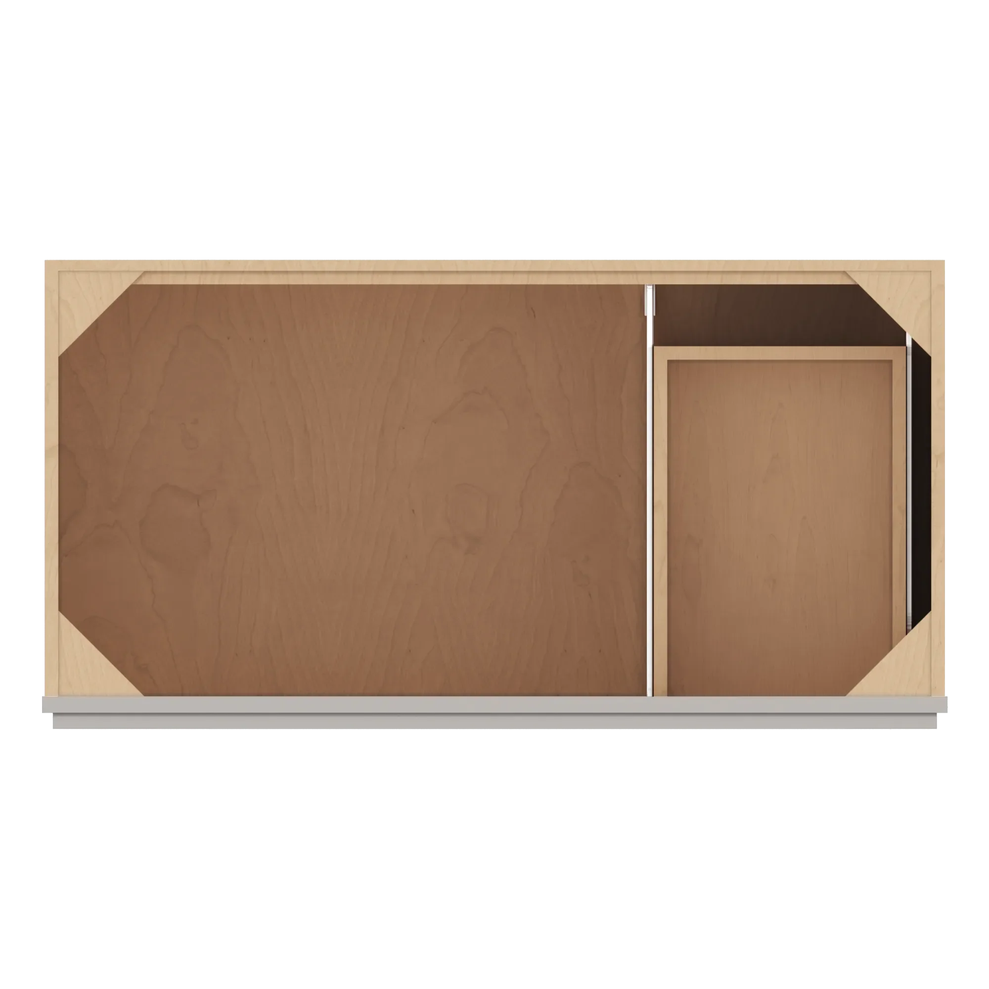 cnc luxor 5 piece misty grey 42 w double door 2 drawers right vanity sink base cabinet