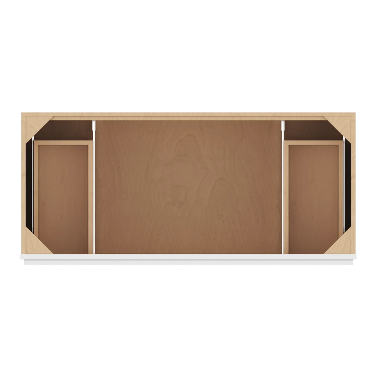 cnc luxor white 48 w double door 4 drawers vanity sink base cabinet
