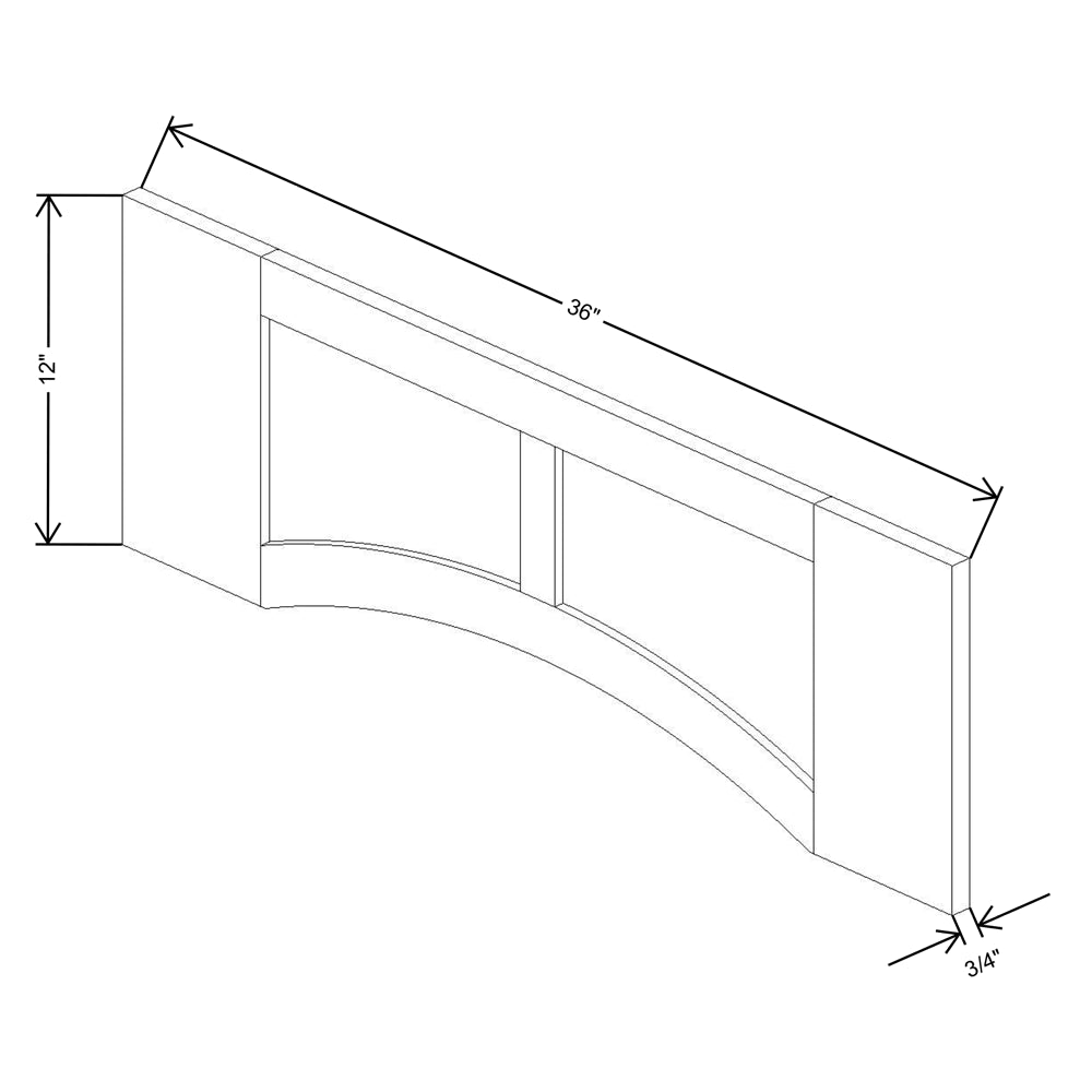 Fabuwood Allure Galaxy Indigo 36"W Arched-Raised Panel