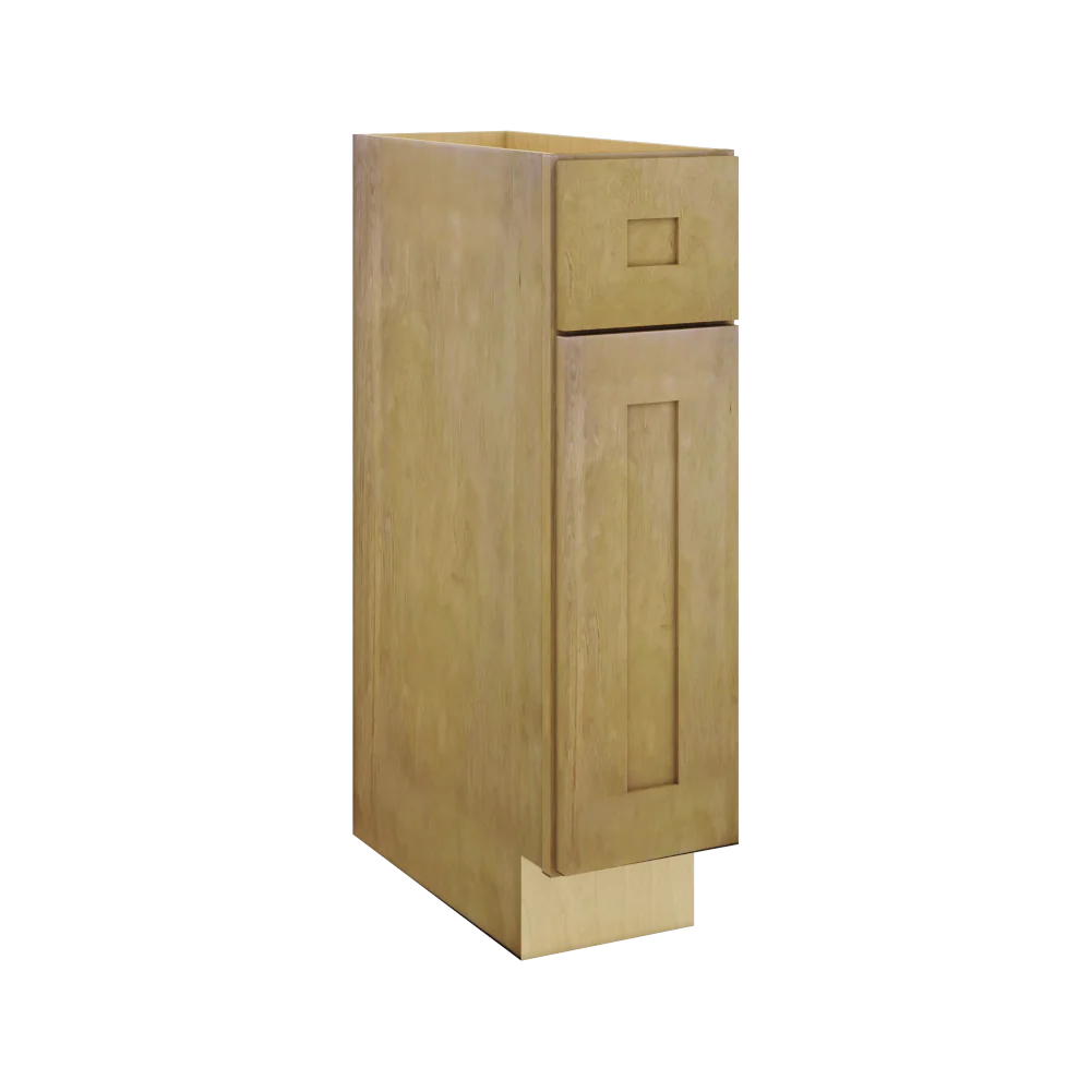 Modernform Cabinet Natural Shaker 09" W X 34 1/2" H X 21" D Base 1 Door/1 Drawer