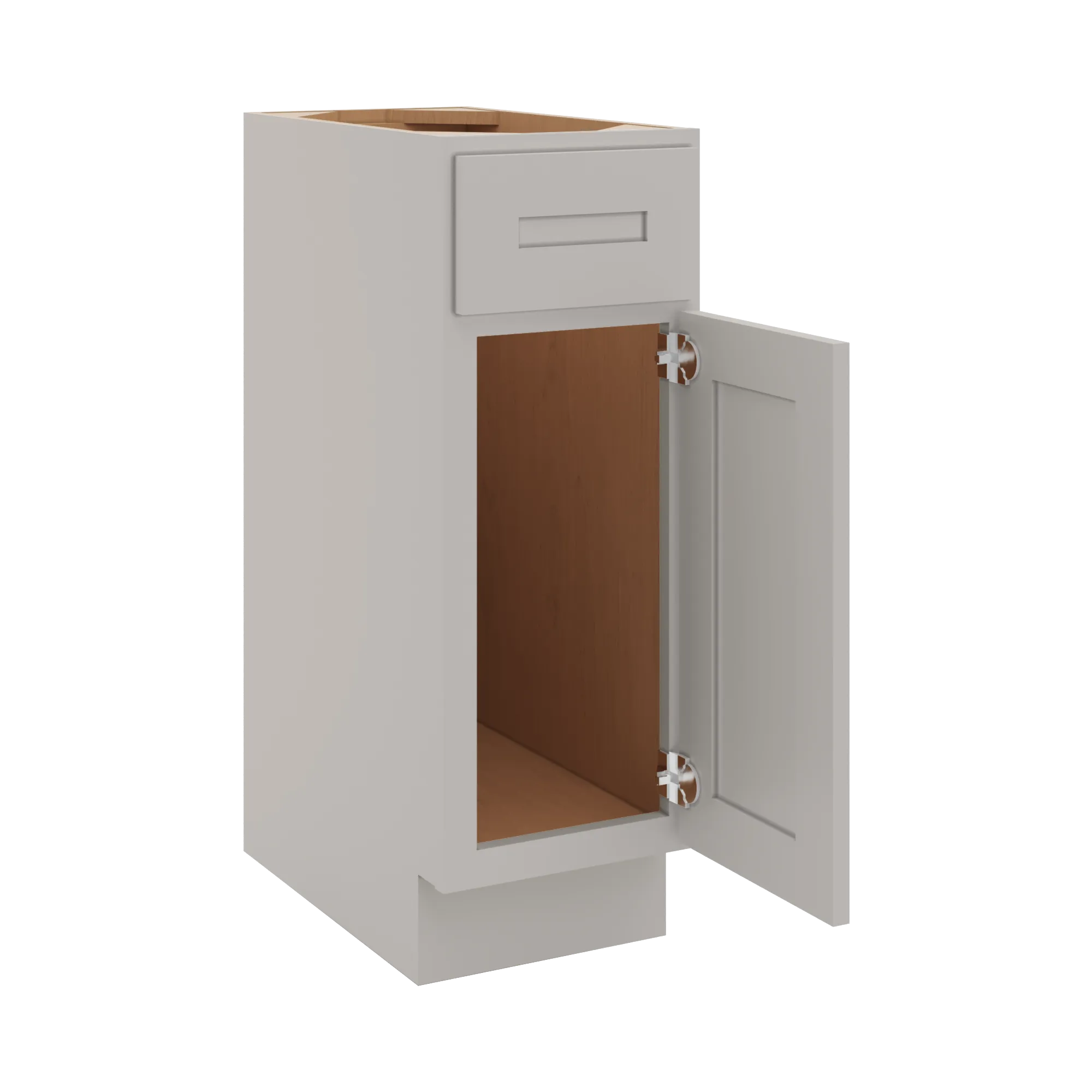 cnc luxor 5 piece misty grey 12 w single door vanity base cabinet