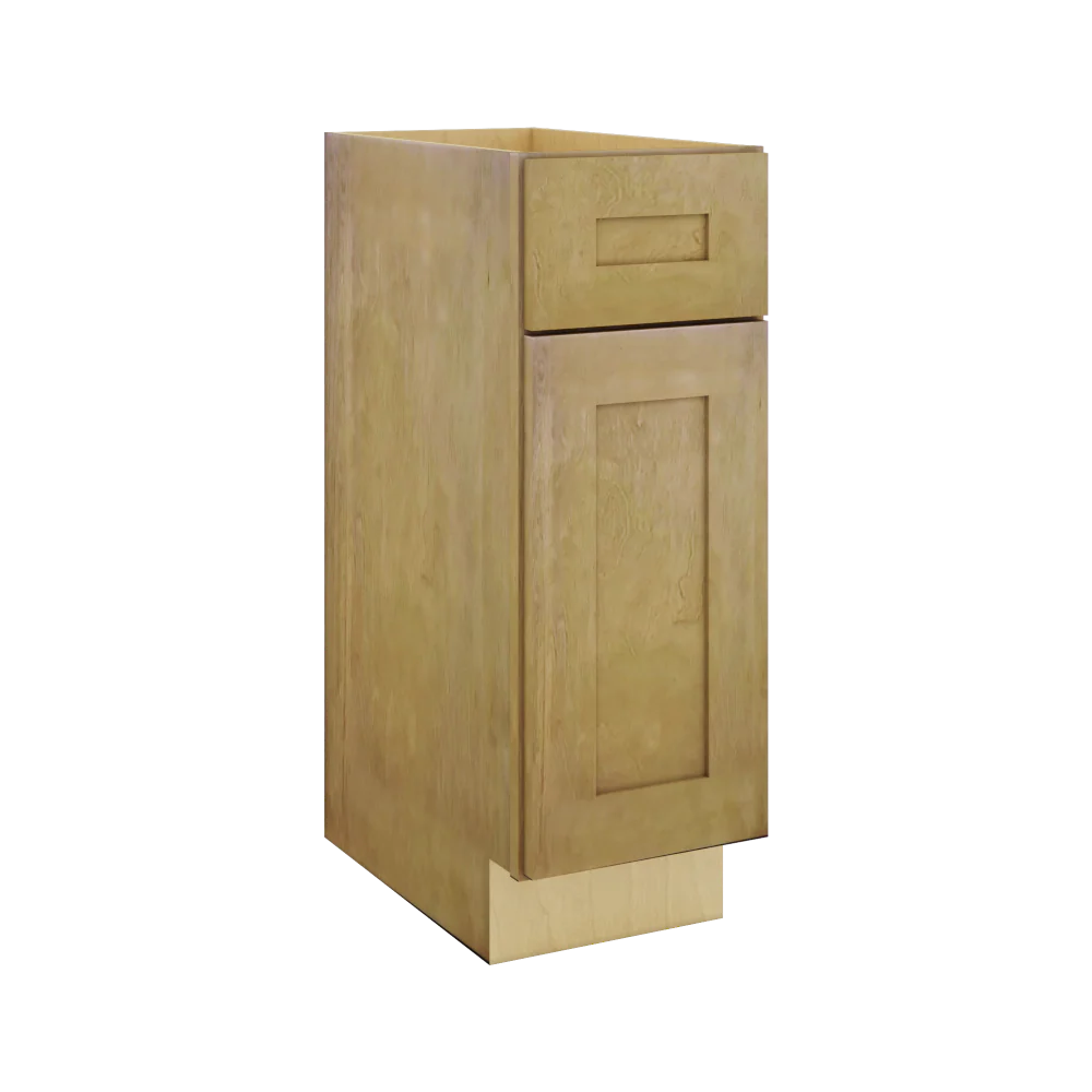 Modernform Cabinet Natural Shaker 12" W X 34 1/2" H X 21" D Base 1 Door/1 Drawer