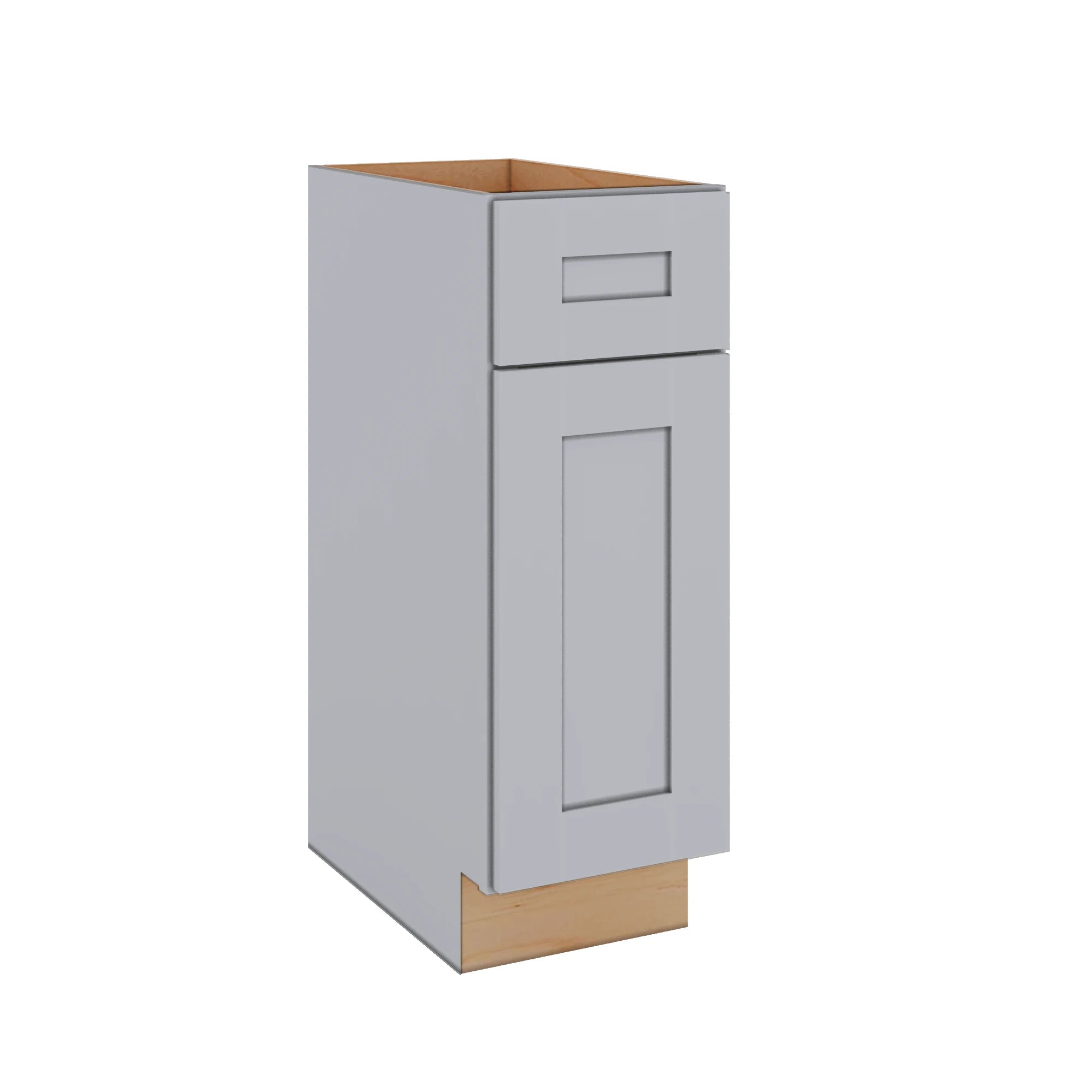 Modernform Cabinet Grey Shaker 12" W X 34 1/2" H X 21" D Base 1 Door/1 Drawer