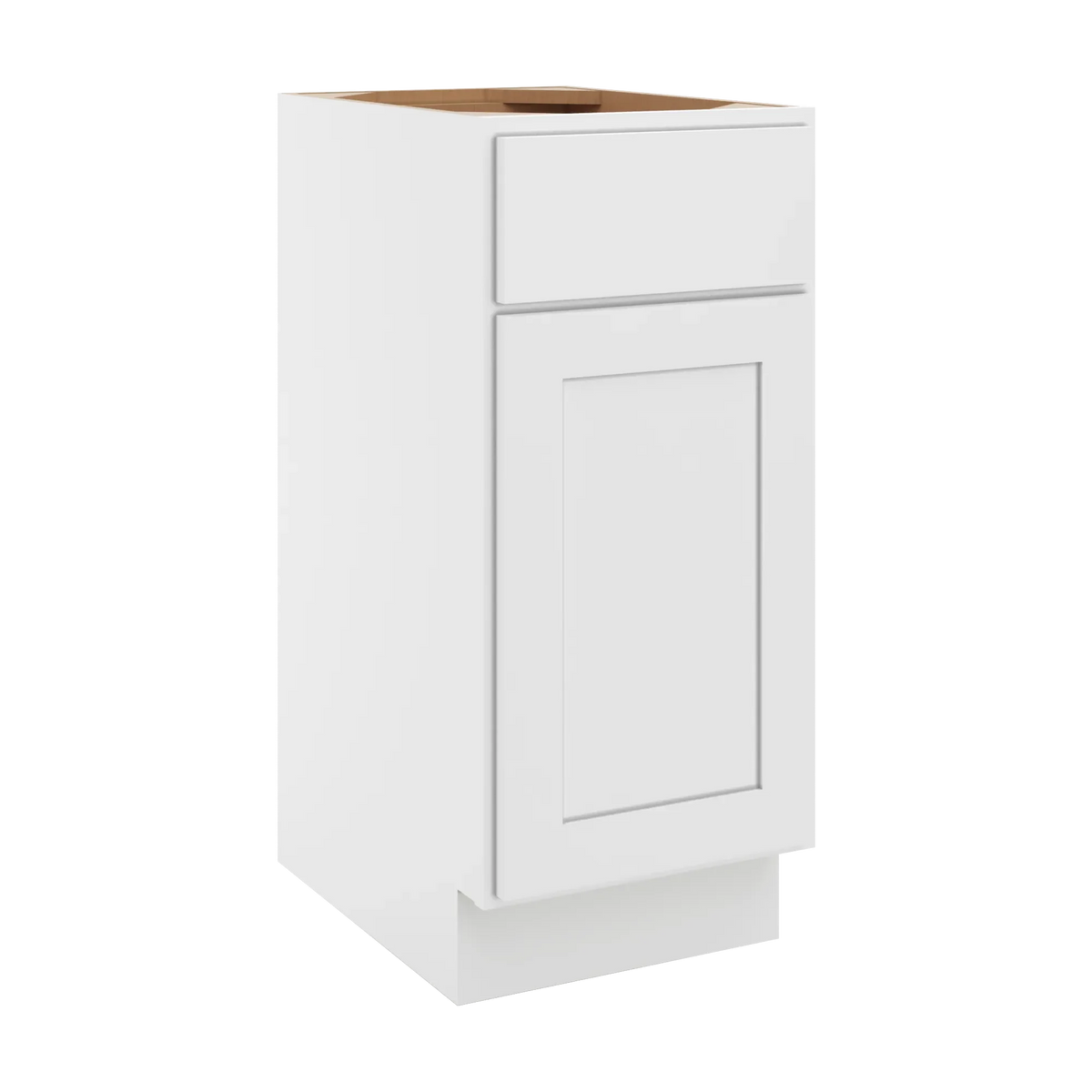 cnc luxor white 15 w single door vanity base cabinet