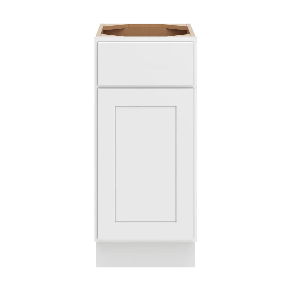cnc luxor white 15 w single door vanity base cabinet