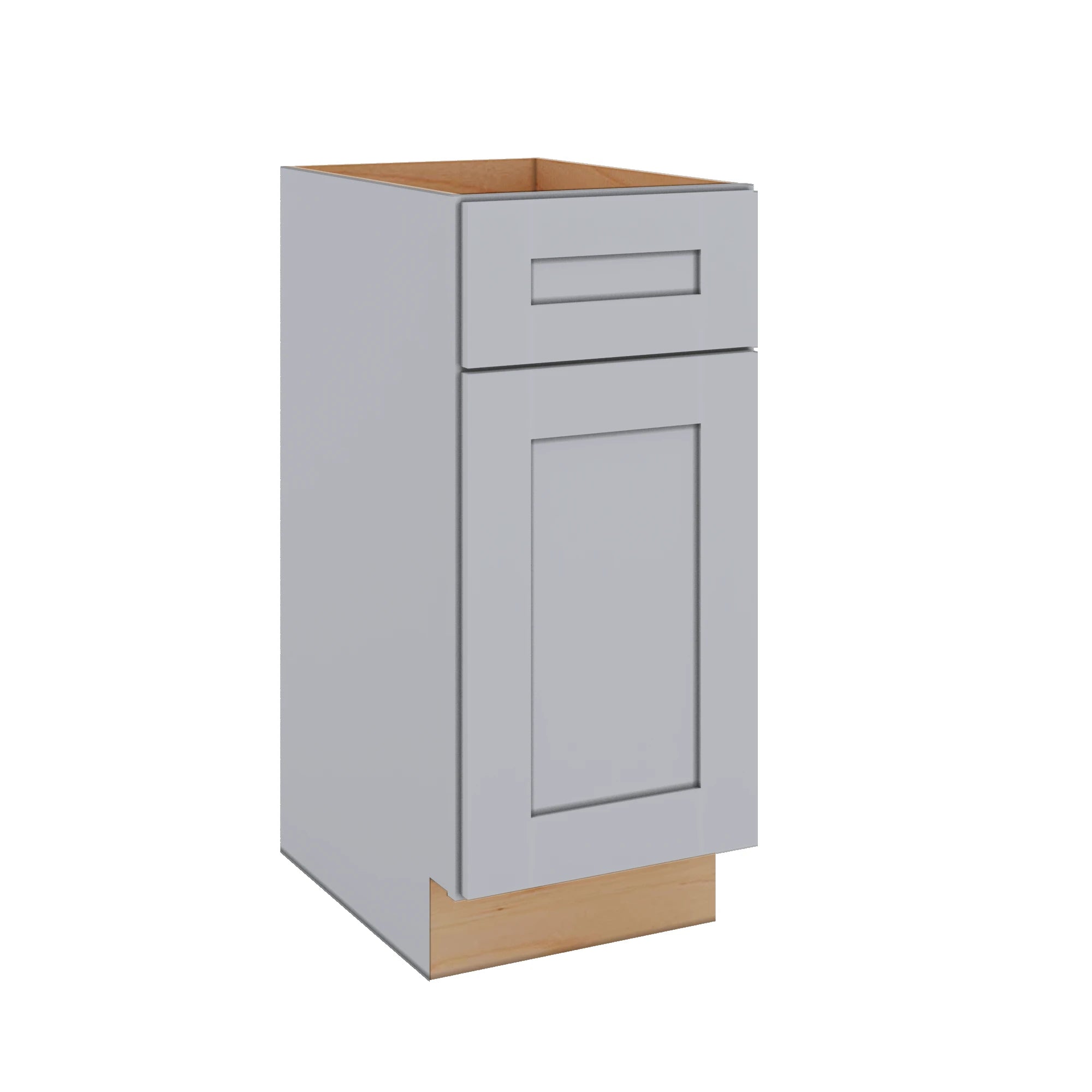 Modernform Cabinet Grey Shaker 15" W X 34 1/2" H X 21" D Base 1 Door/1 Drawer