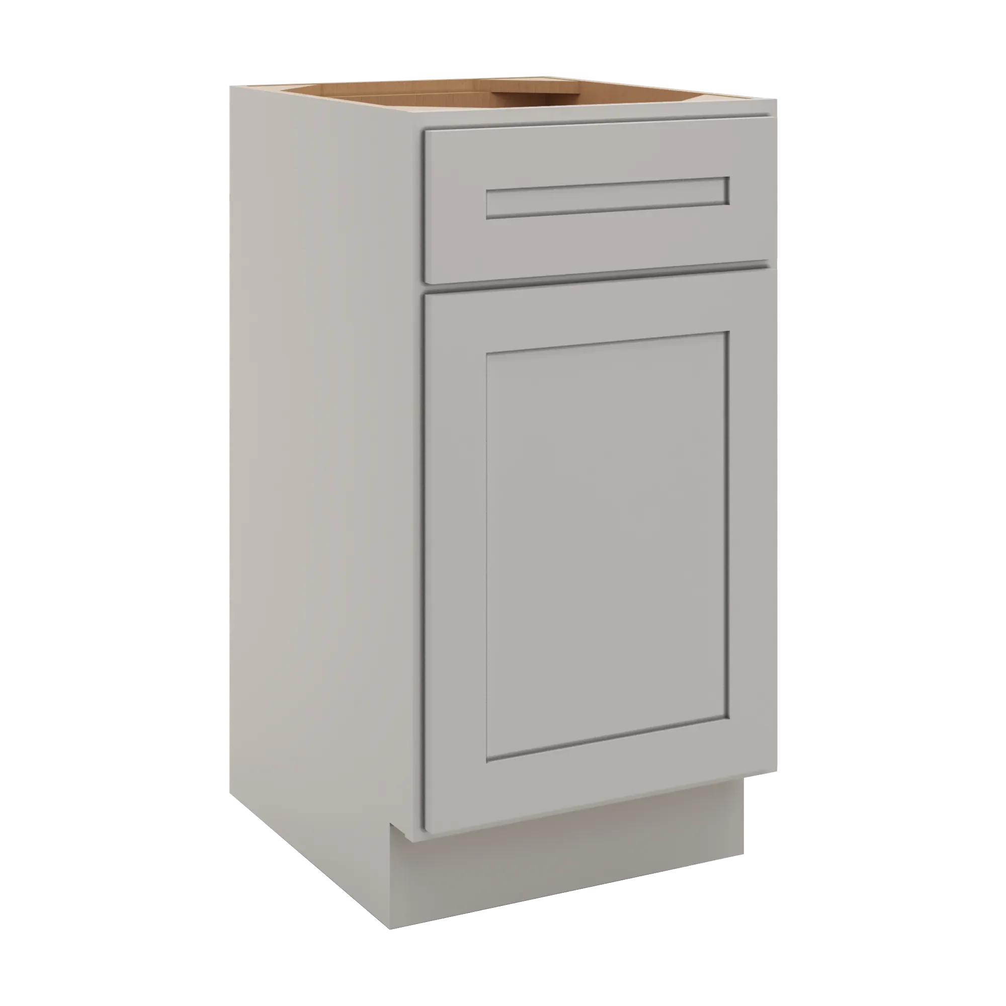 cnc luxor 5 piece misty grey 18 w single door vanity base cabinet