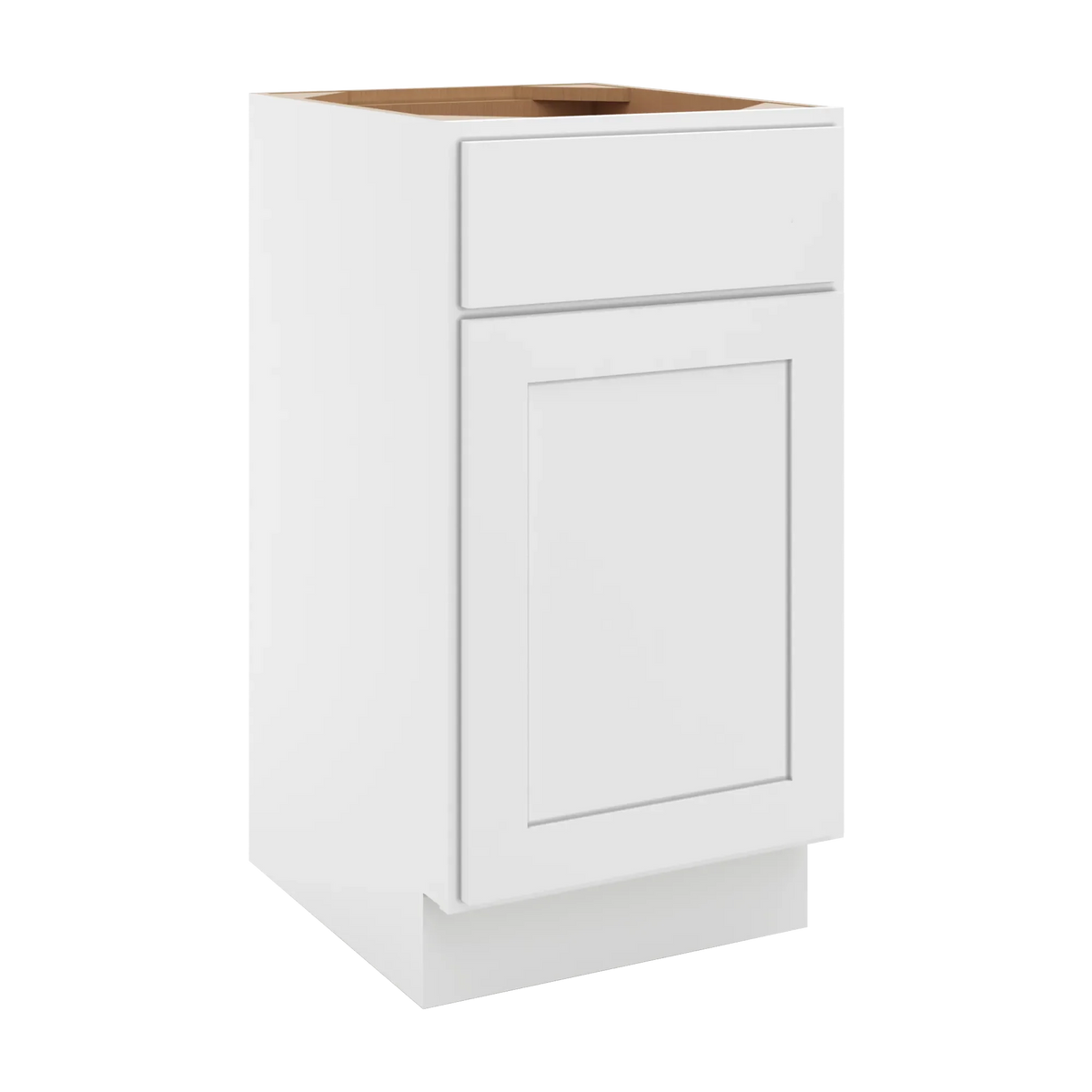 cnc luxor white 18 w single door vanity base cabinet