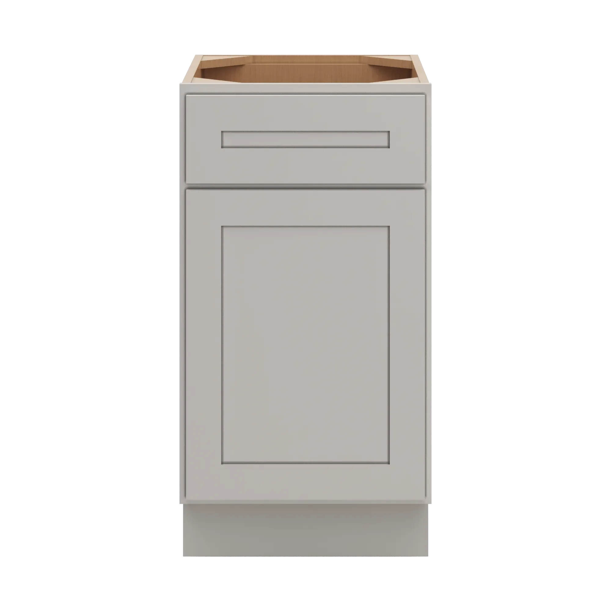 cnc luxor 5 piece misty grey 18 w single door vanity base cabinet