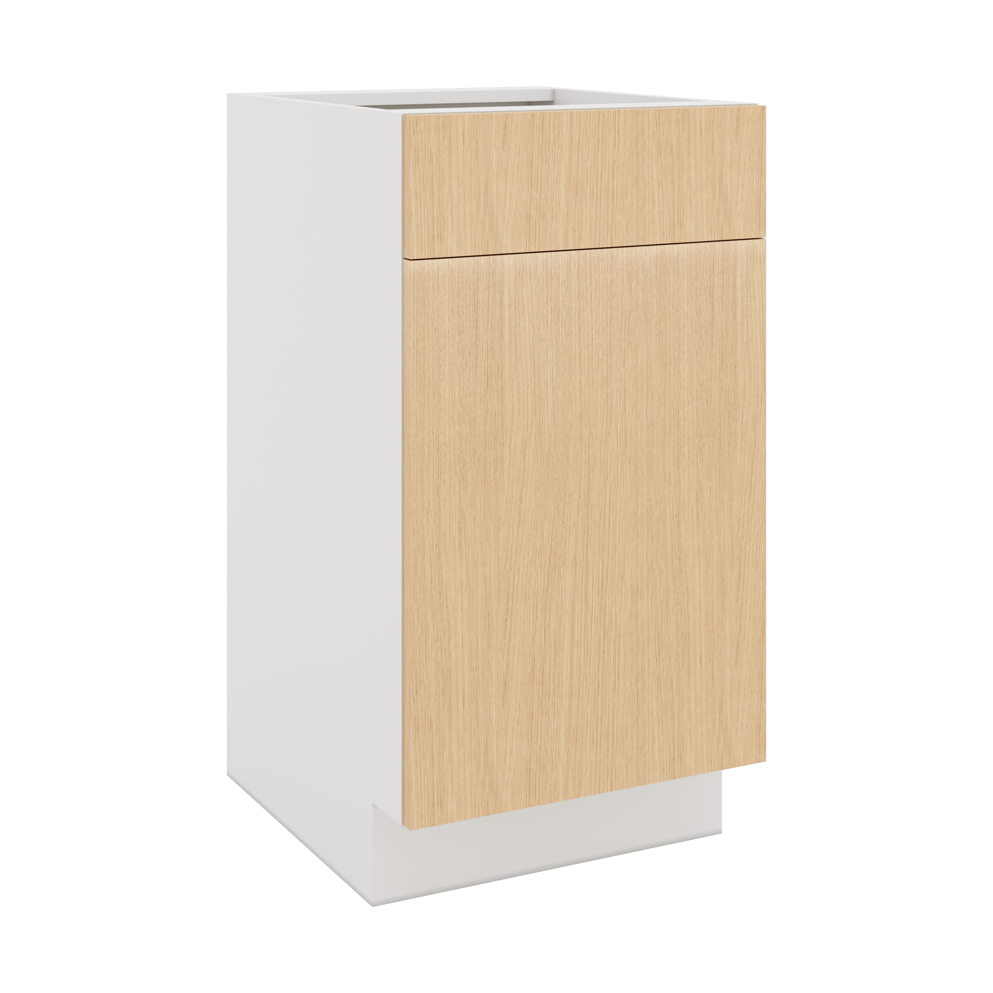 Modernform Cabinet Natural Oak 18" W X 34 1/2" H X 21" D Base 1 Door/1 Drawer