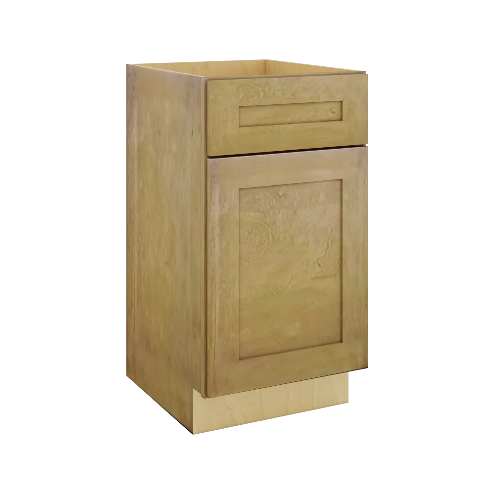 Modernform Cabinet Natural Shaker 18" W X 34 1/2" H X 21" D Base 1 Door/1 Drawer