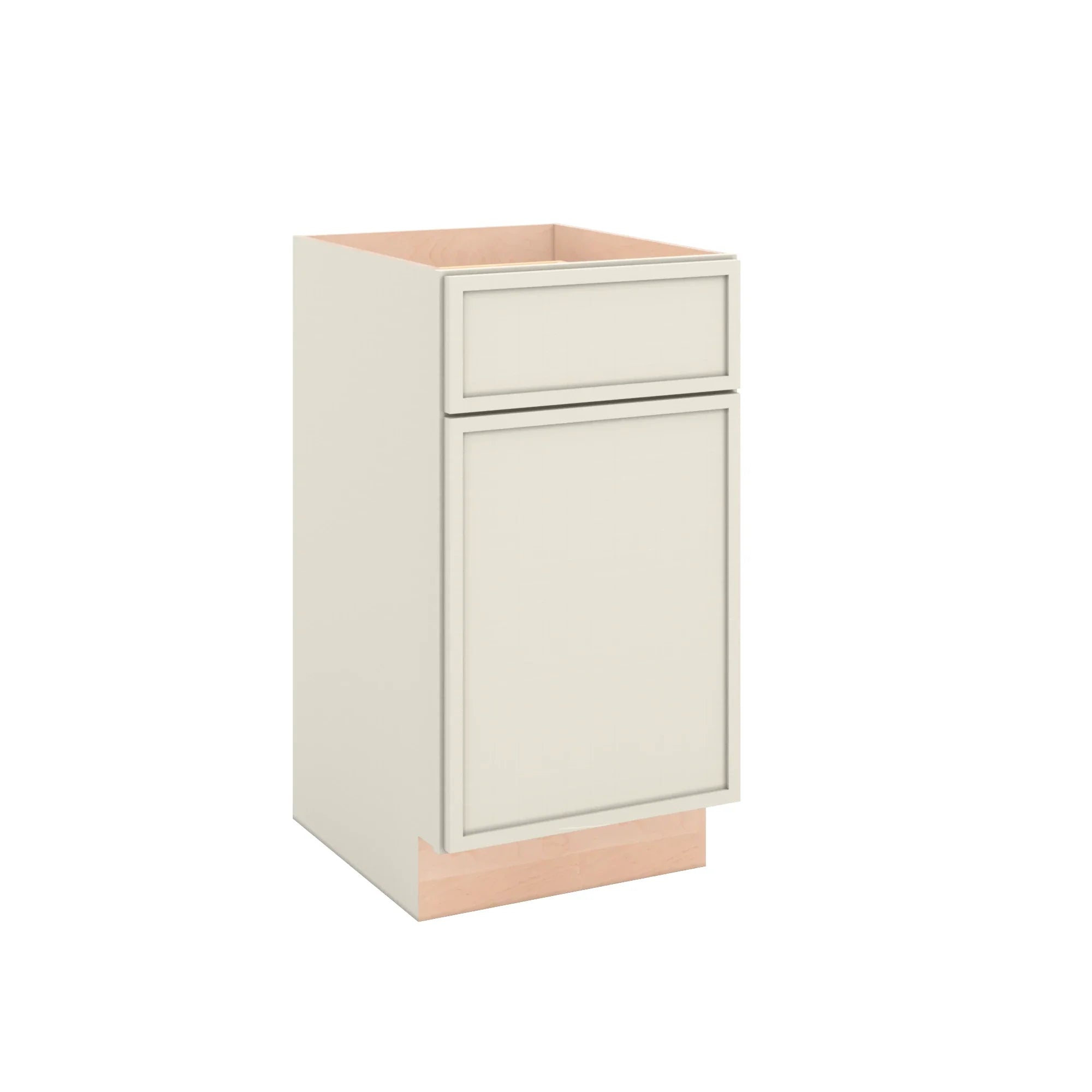 Modernform Cabinet Slim Dove White 18" W X 34 1/2" H X 21" D Base 1 Door/1 Drawer
