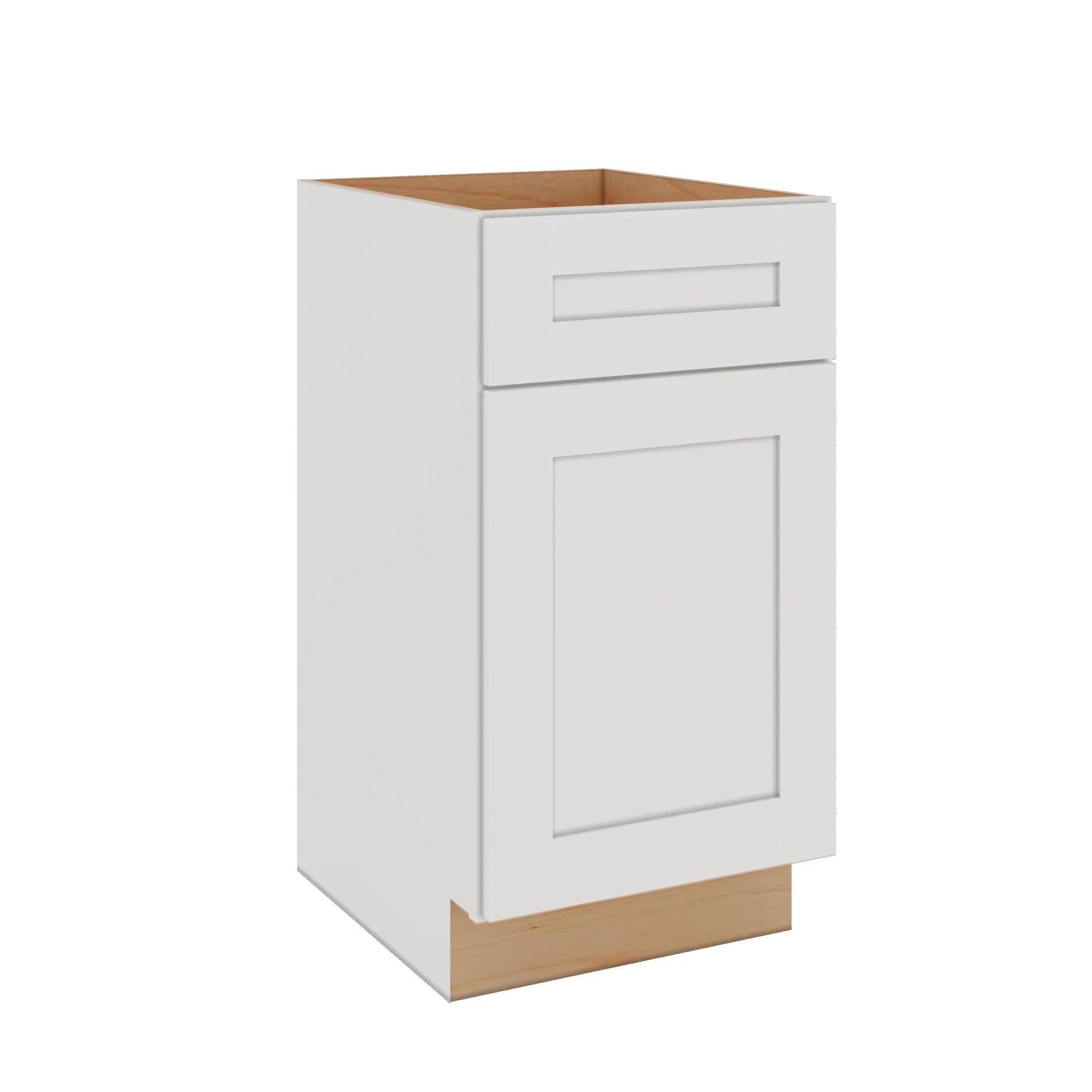 Modernform Cabinet White Shaker 18" W X 34 1/2" H X 21" D Base 1 Door/1 Drawer
