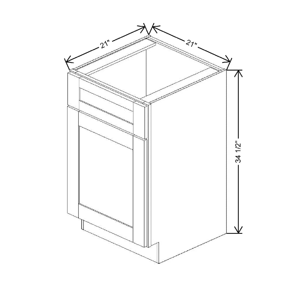 Fabuwood Allure Galaxy Frost 21" W X 34 1/2" H X 21" D Vanity Base Cabinet