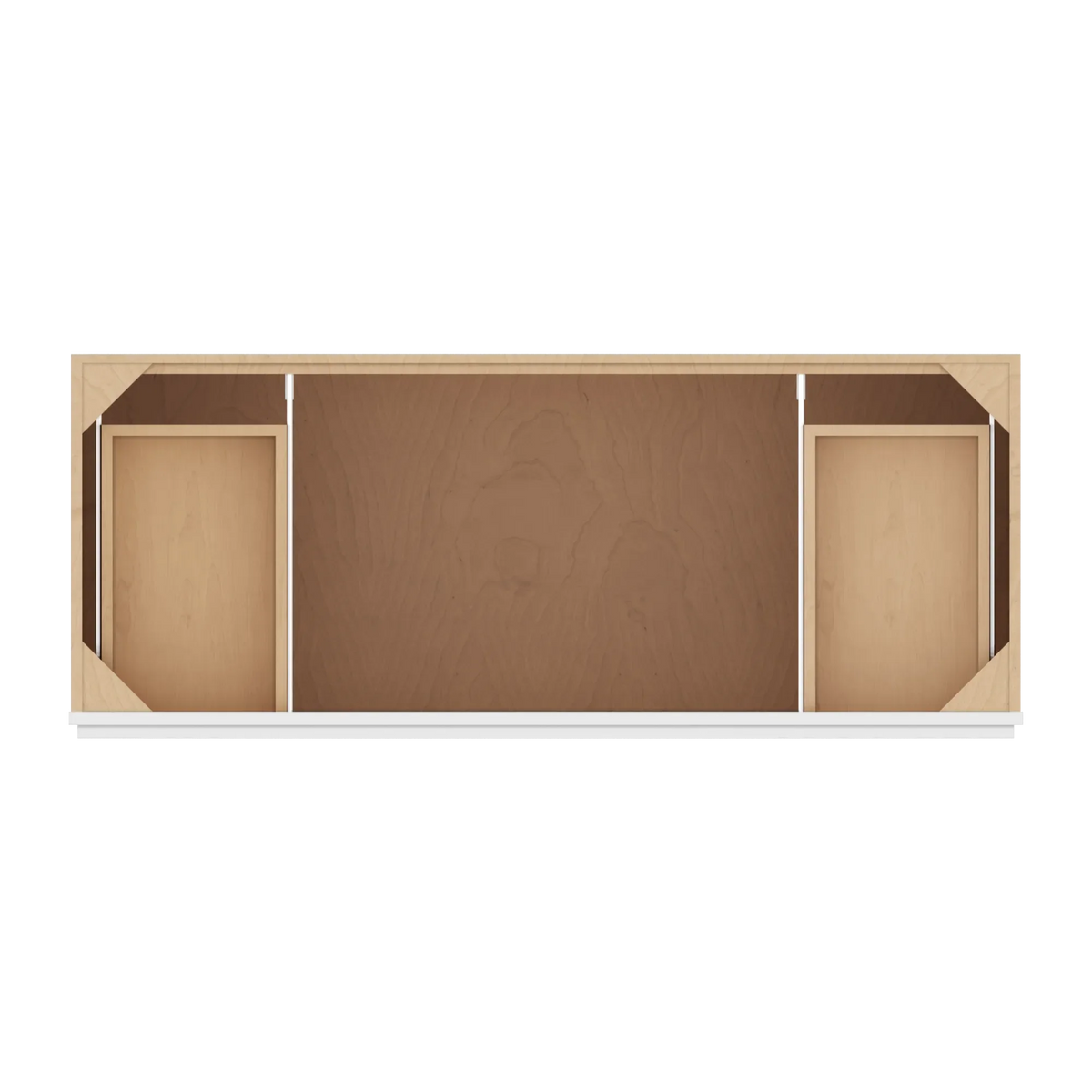 cnc luxor white 54 w four door vanity base cabinet