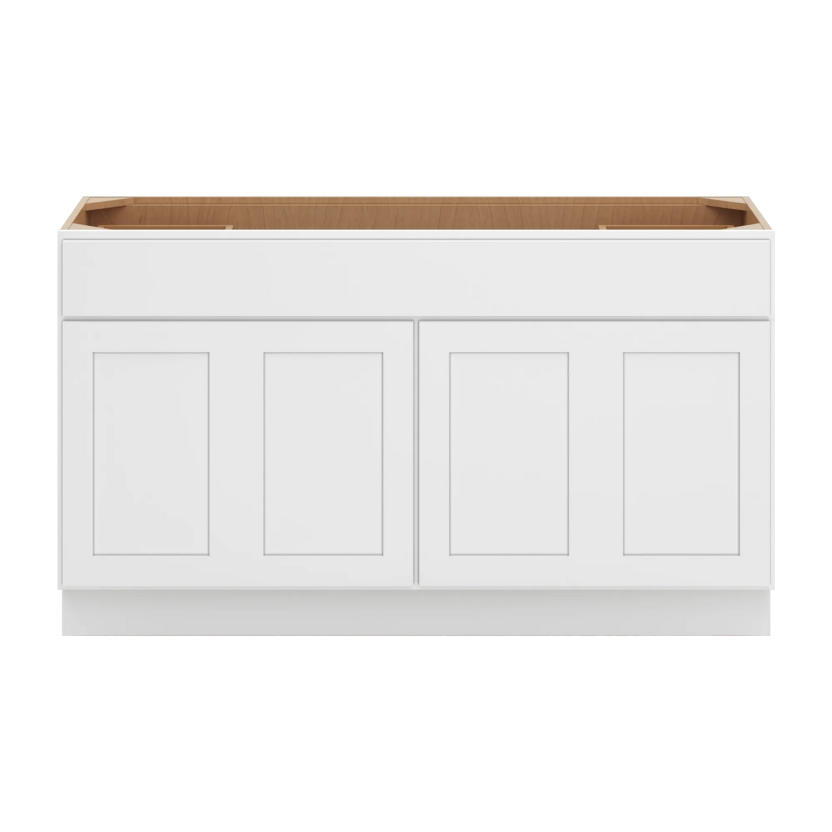 cnc luxor white 60 w four door vanity base cabinet