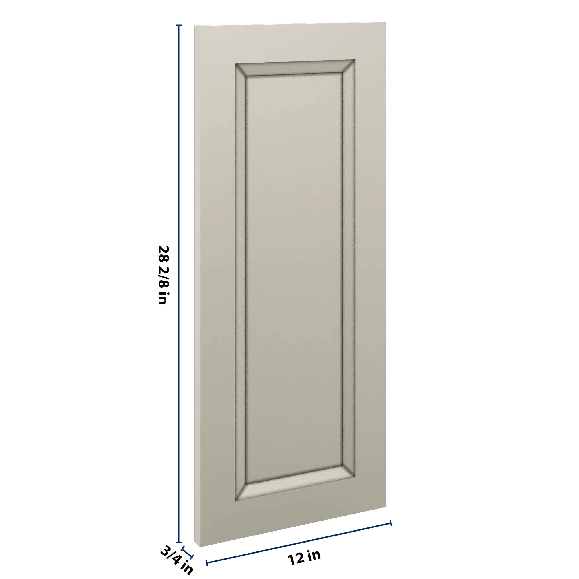 J&K Pebble B6 Vanity Drawer Front 12" W x 28 1/2" H x 3/4" D