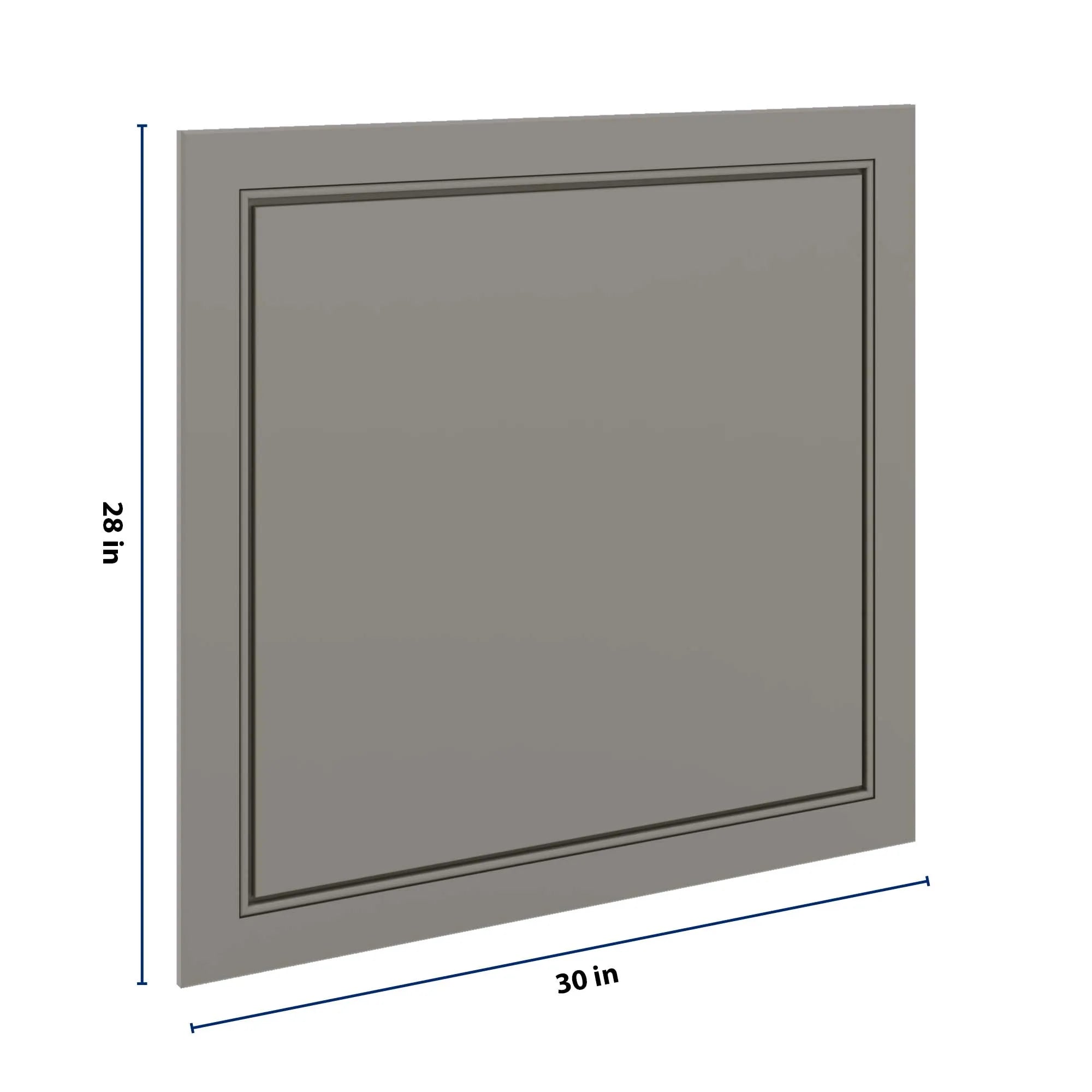 J&K Greige K3 Vanity Drawer Front A 30" W x 28 1/2" H